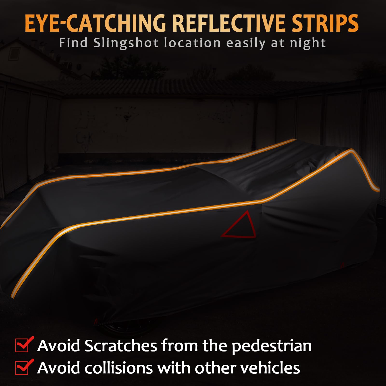 Starknightmt Slingshot Cover Waterproof Full Cover With Air Vents Compatible With Polaris Slingshot 2015-2023, All Weather Protection Covers For Indoor Outdoor Slingshot Accessories