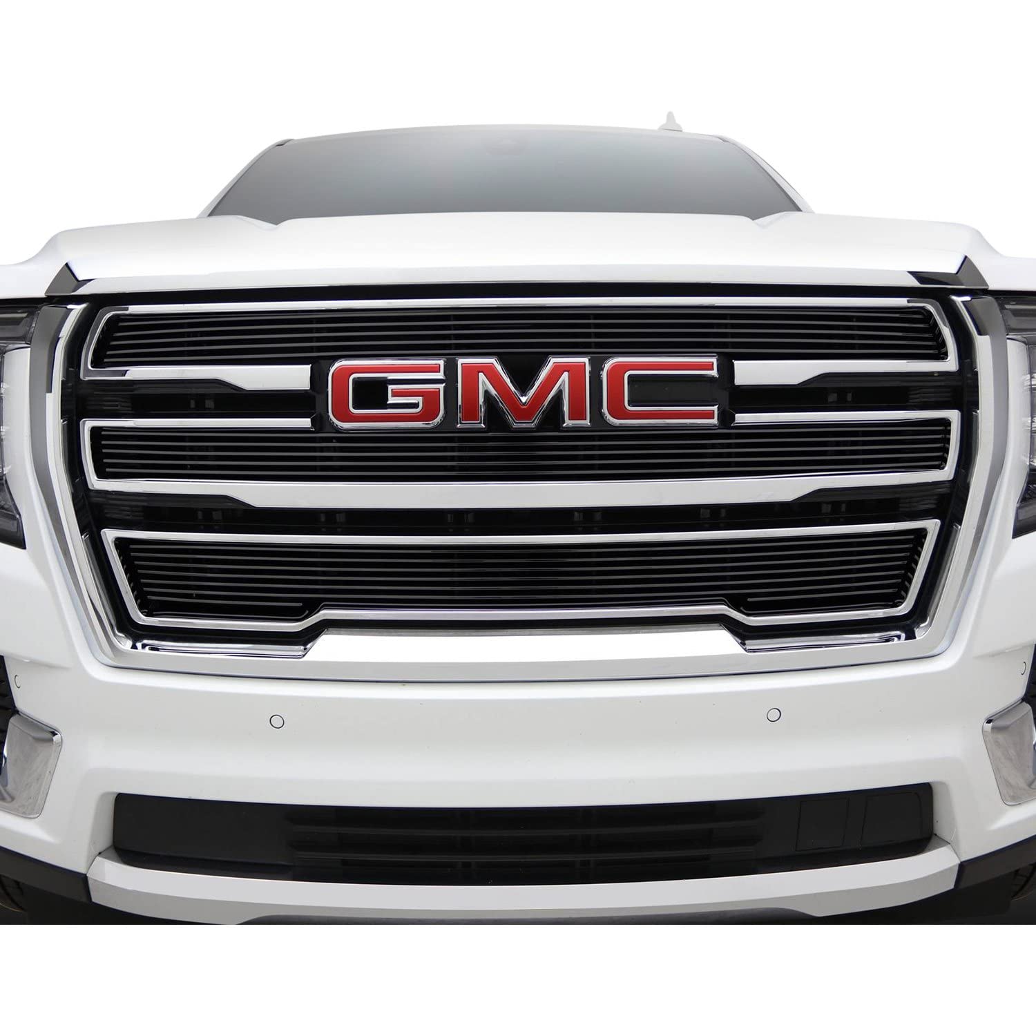 T-Rex Grilles 21173B Billet Grille, Black, Aluminum, 3 Pc, Overlay