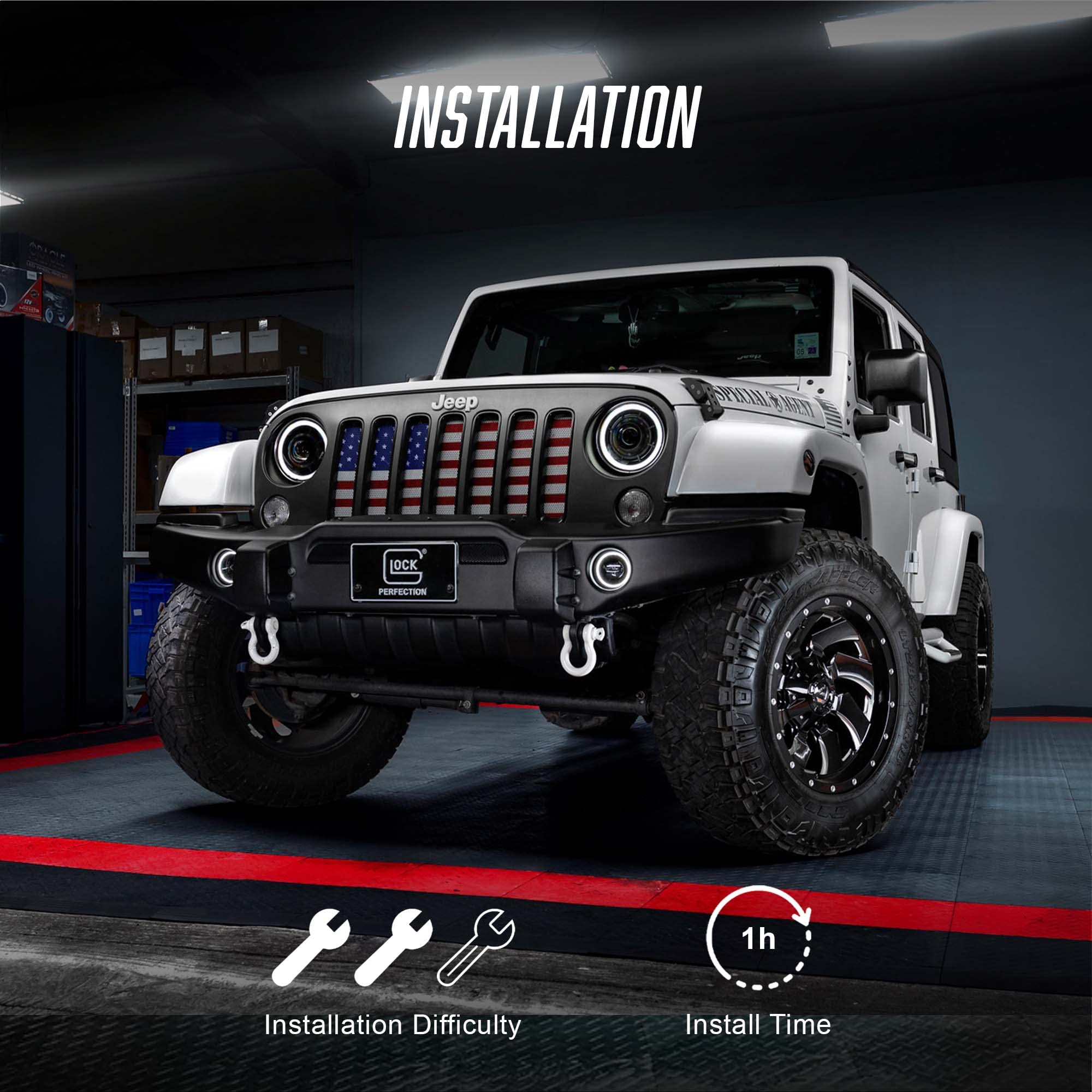 Oracle Lighting Oculus Switchback Bi-Led Projector Headlights | Jeep Wrangler Jk, 1 Pair 7'' Headlights, Part # 5876-023