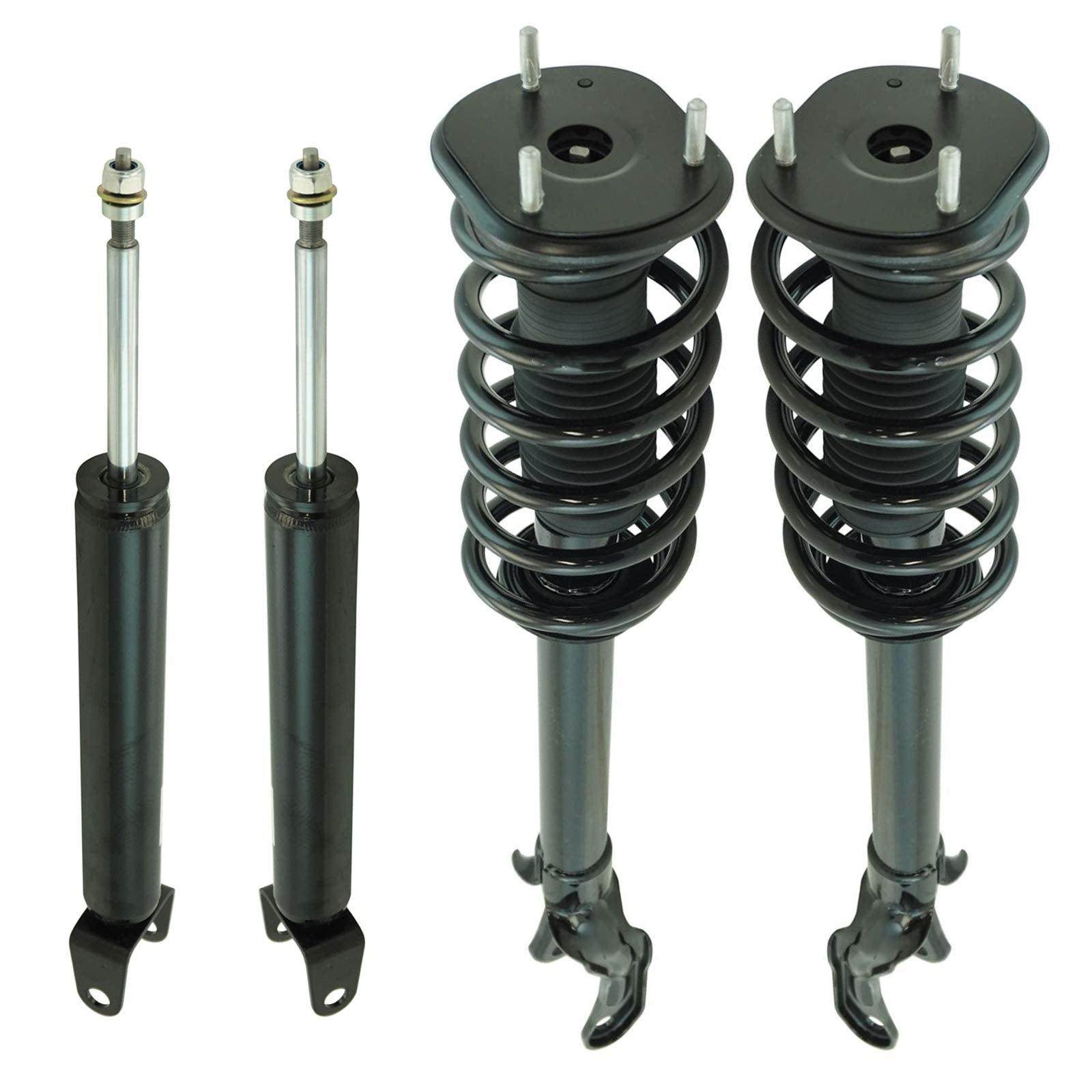 Trq Front And Rear Complete Strut Assembly & Shock Absorber Kit Complete Strut & Coil Spring Assembly Compatible With 2011-2015