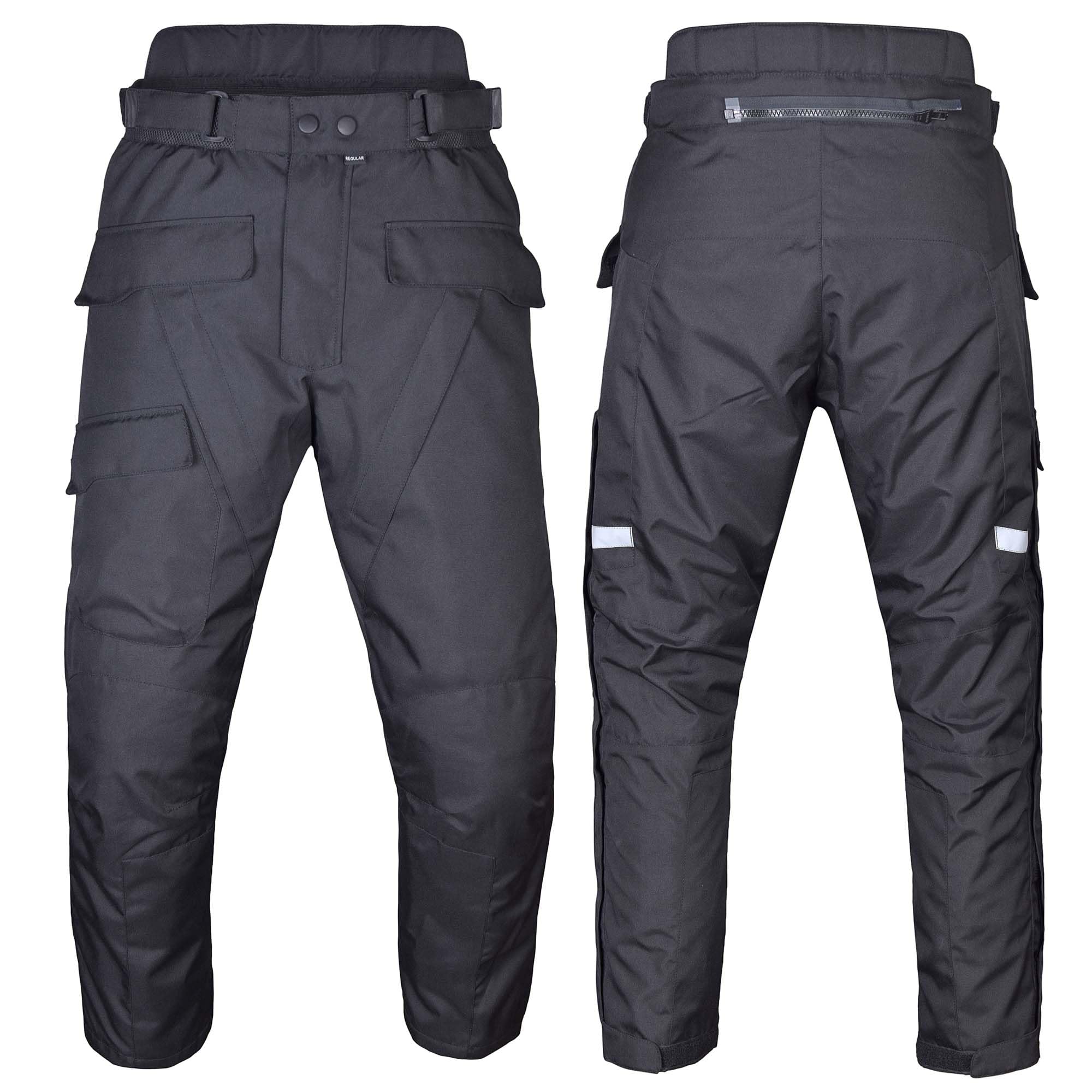 Motorcycle Pants For Men-Dual Sport Dirt Bike Gear Pants-Motorcycle Riding Pants-Waterproof Motorcycle Armor Protective Black