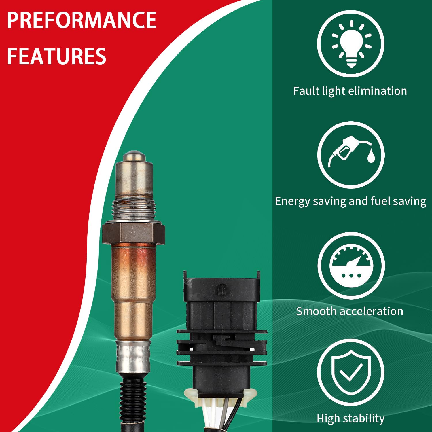 Necatuo 234-4529 Upstream O2 Oxygen Sensor Heated Air Fuel Ratio Compatible With Chevrolet Cruzebuick Encore Trax Volt Chevy Son