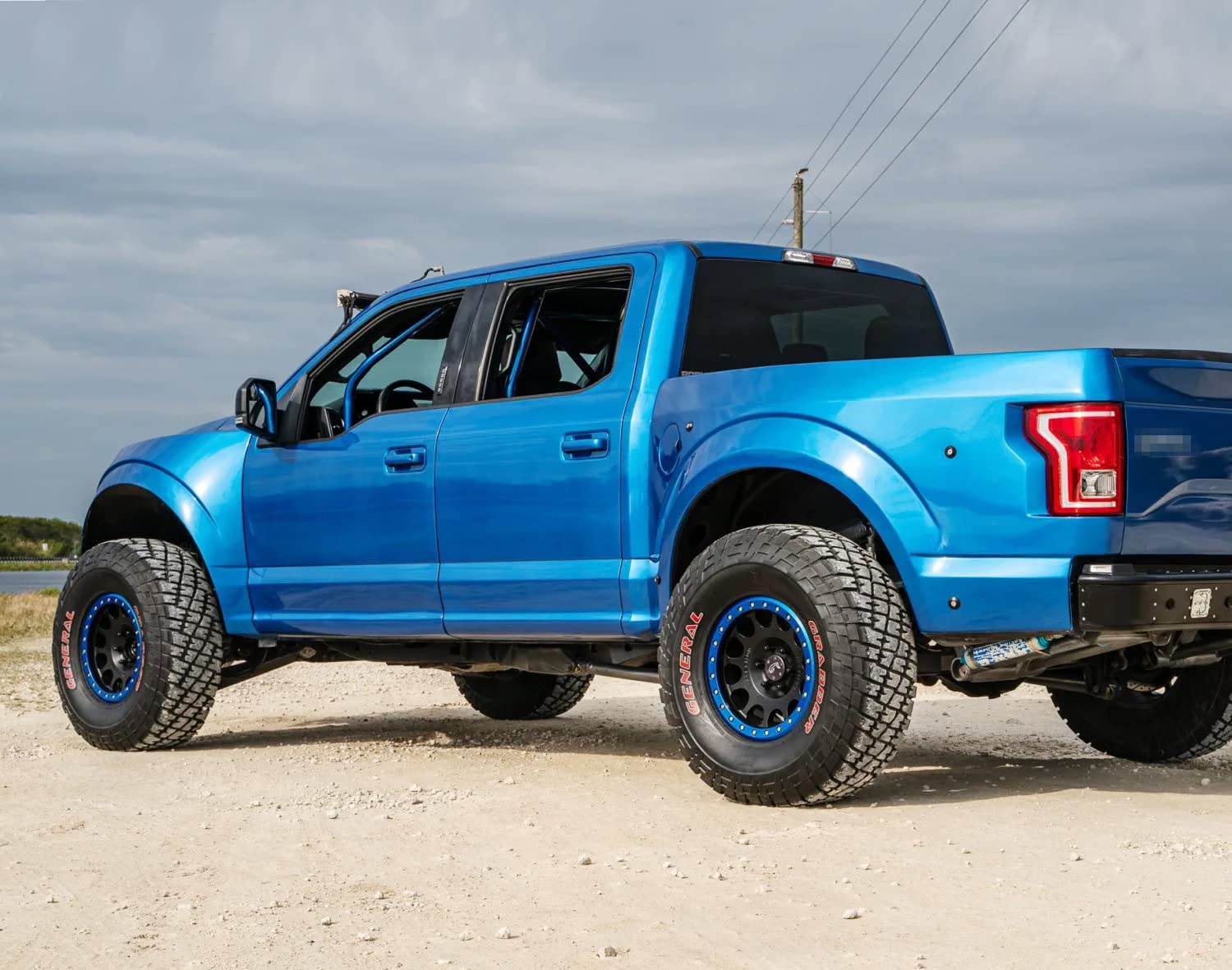 Ijdmtoy Smoke Lens W/Chrome Reflector Full Led High Mount Third Brake Lamp W/ F1 Strobe Flash Feature Compatible With Ford 2015-