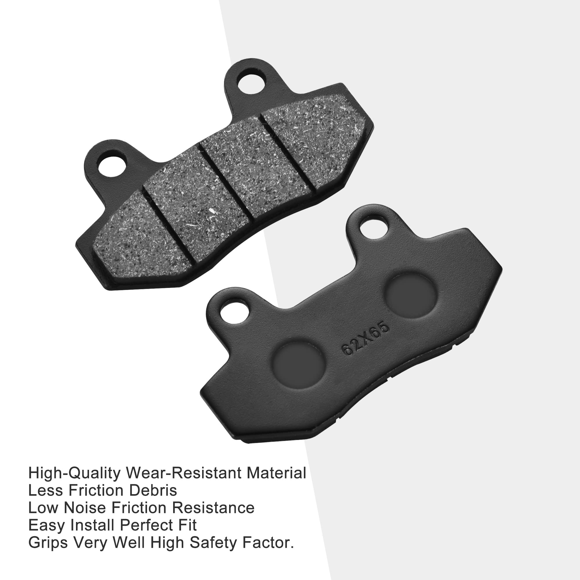 Goofit Scooter Brake Pads Brakes For 150Cc 200Cc 250Cc Atv Dirt Bike Pit Bike Go Kart