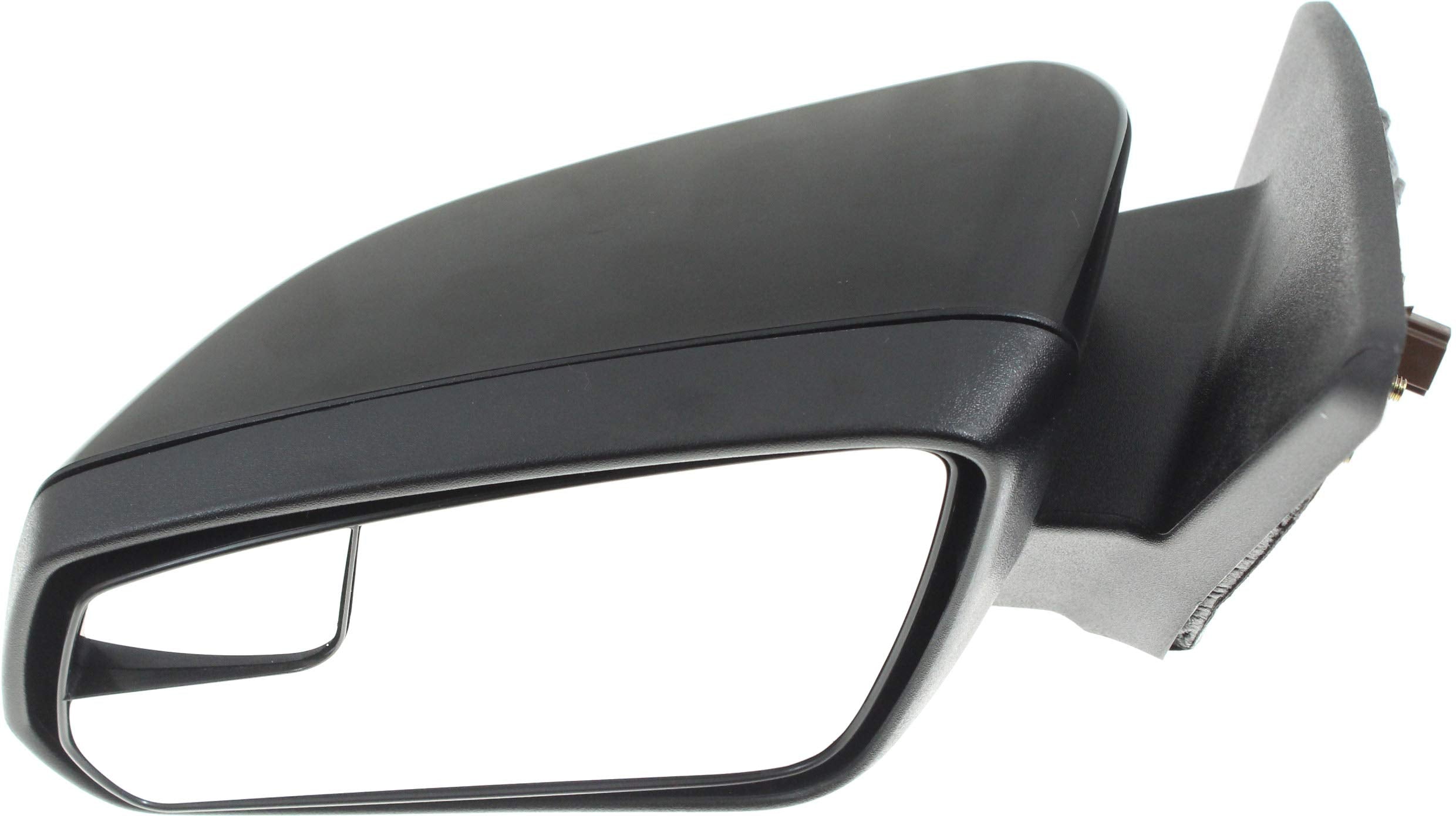 Kool-Vue Mirror Compatible with 2011-2012 Ford Mustang Driver Side With 1 Paintable and 1 Textured Black Cap, With Blind Spot Gl