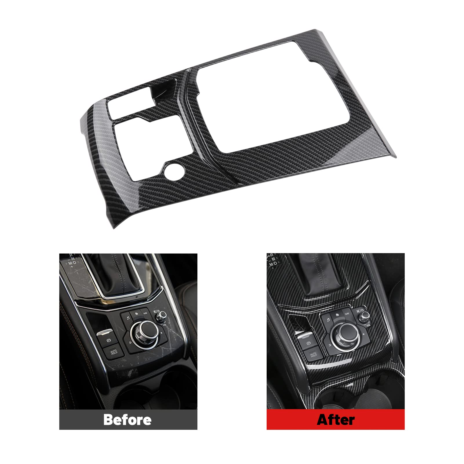 ANFOKAS for Mazda CX-5 2024 2023 2022 2021 2020 2019 2018 2017 Accessories Car Auto Interior Center Console Cover Gear Panel Gea