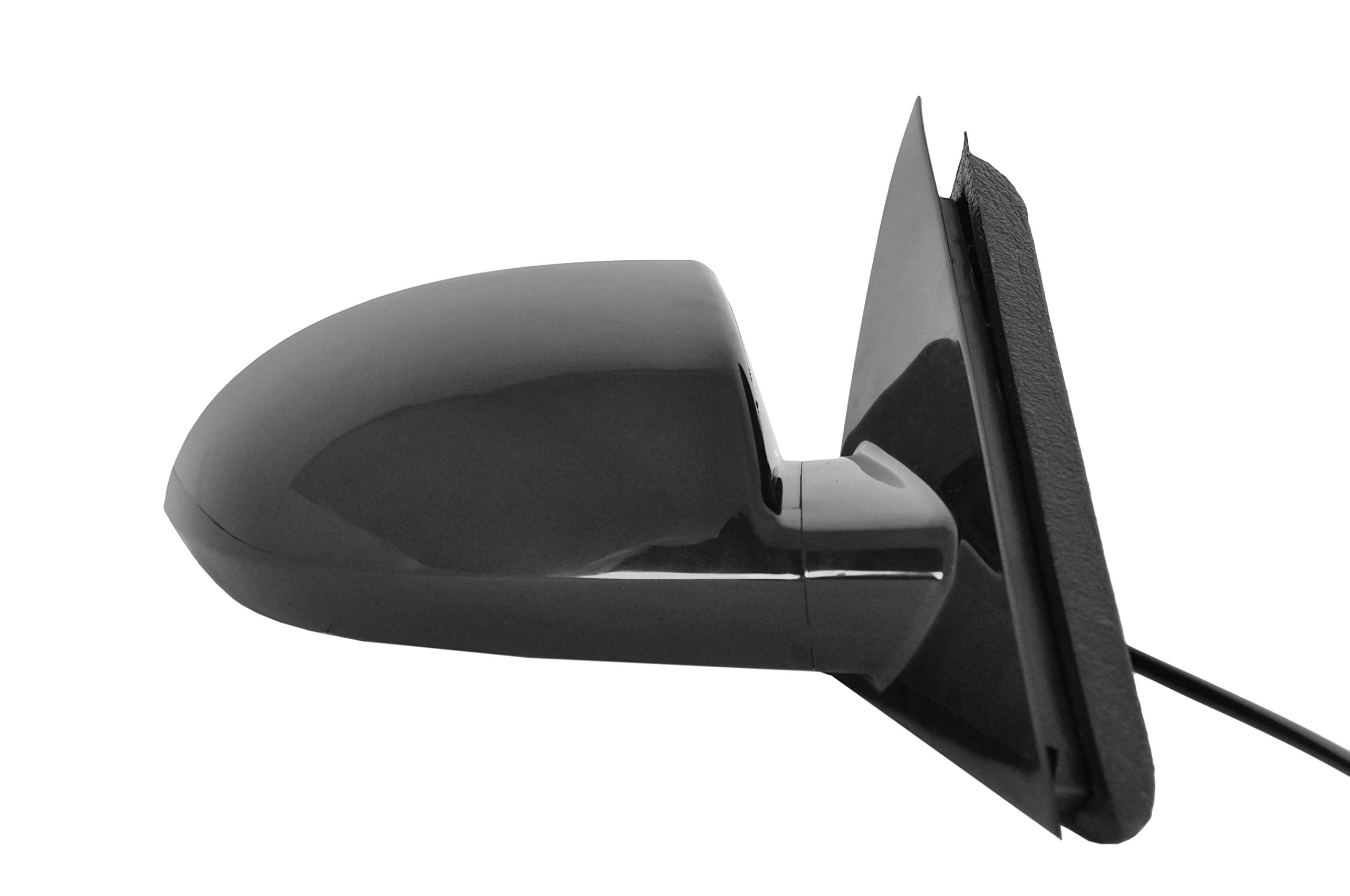 Dependable Direct Driver Side Unpainted Side View Mirror Replacement fits 2006-2013 Chevy Impala and fits 2014-2016 Chevy Impala Limited - Power-Operated Non-Heated Non-Folding Door Mirror - GM1320306