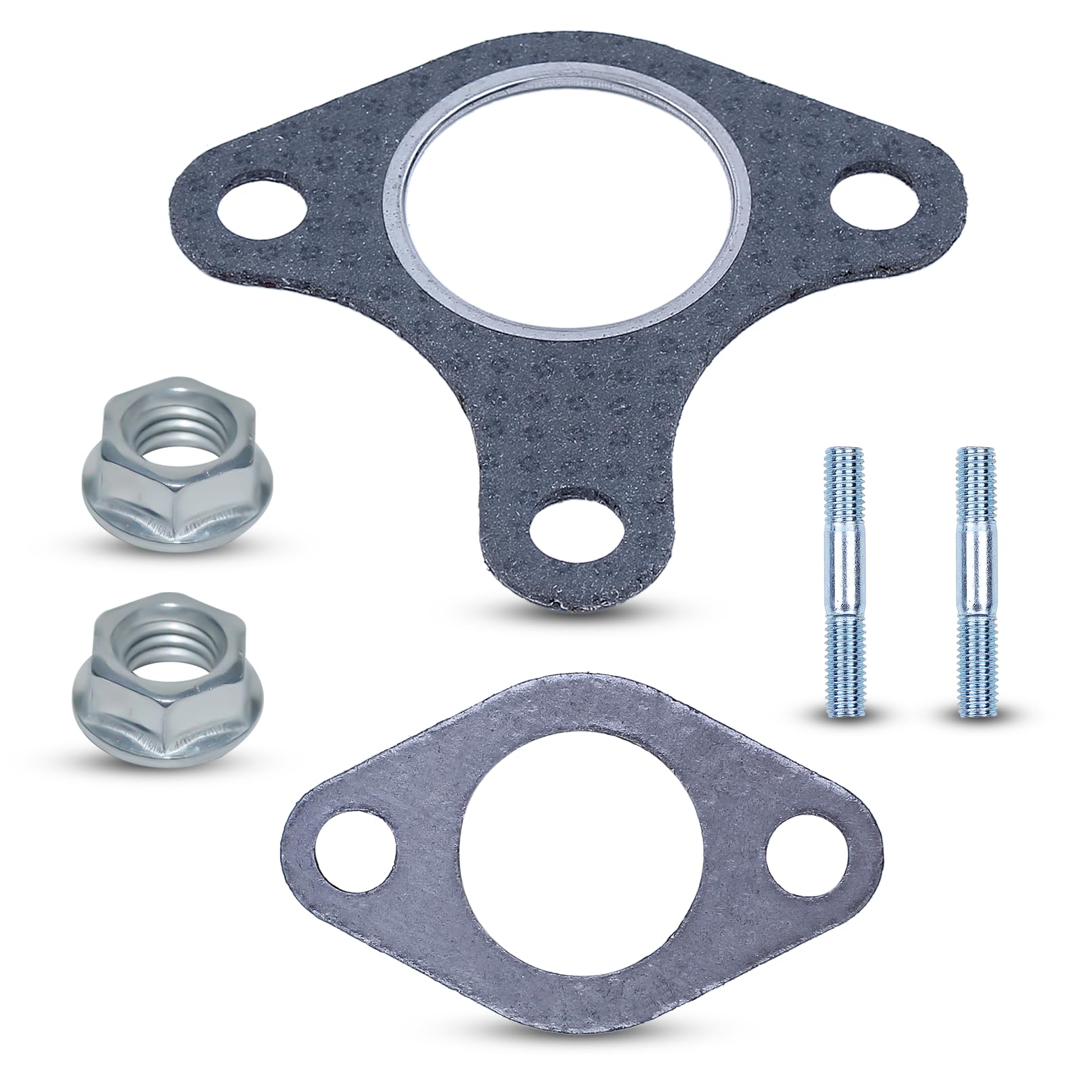 Aumel 90047-Ze2-000 Muffler Exhaust Gasket Stud Bolt Kit For Hond Gx390 Gx340 Gx270 Gx240 13Hp 11Hp 9Hp 8Hp Lawn Mower