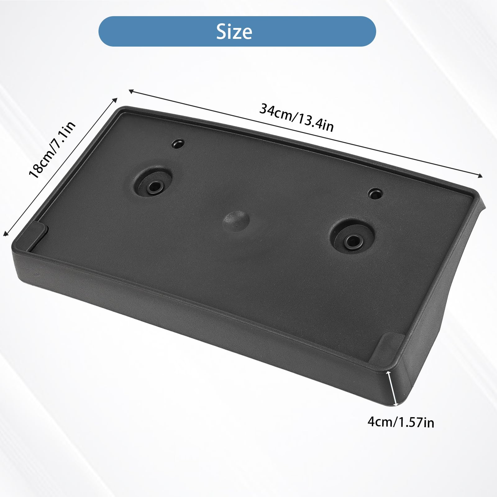 OKPARZ Front Bumper License Plate Frame Bracket Holder Compatible for Dodge Ram 2500 3500 4500 5500 2018 68375635AA