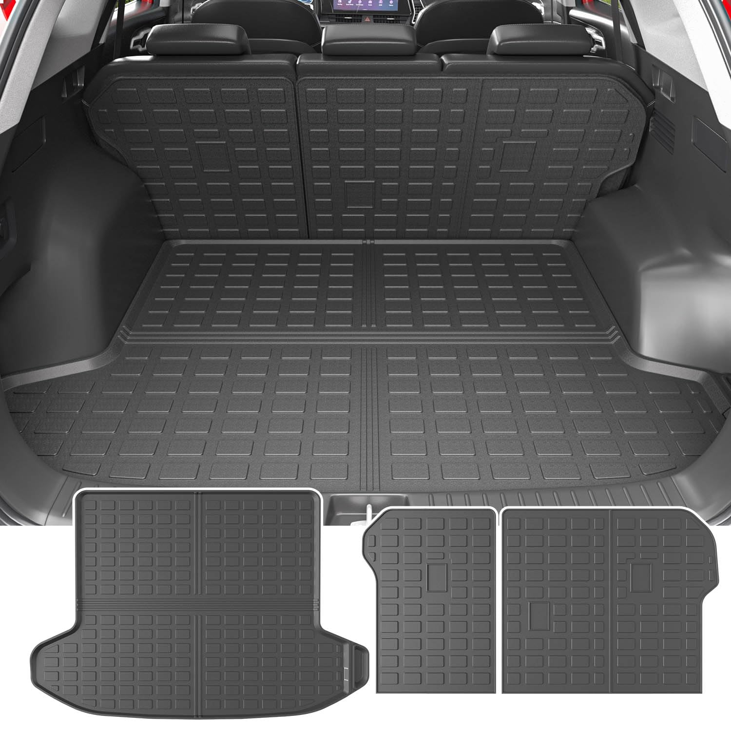 Powoq Cargo Mat Compatible With 2023-2025 Kia Sportage Cargo Liner Trunk Mat Tpe Fuel&Hybrid Backrest Mat Liner Replacement For