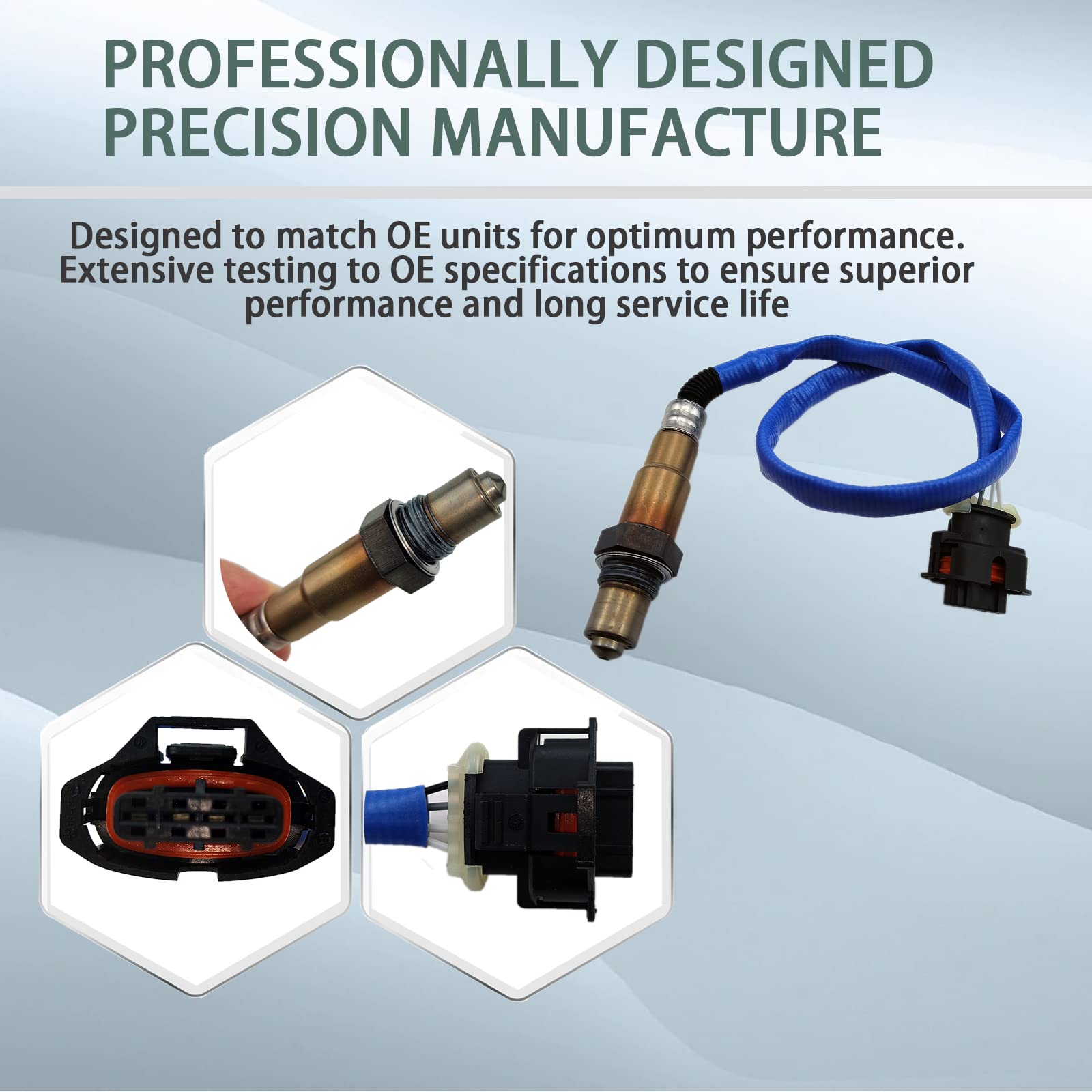 ChawYI 234-4528 Downstream Oxygen O2 Sensor Compatible with Chevy Cruze Limited Sonic Trax, for Pontiac G8 Boxster, Saab 9-3 9-4