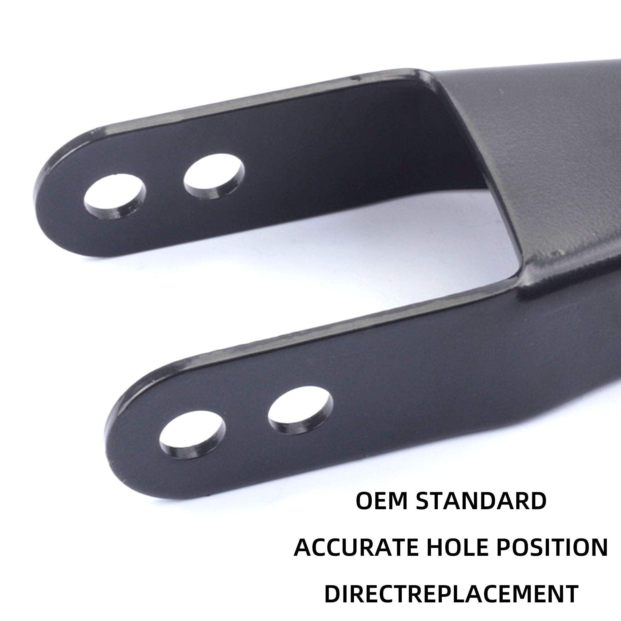 Dasbecan 2 Inch Suspension Rear Lowering Shackle Kit Compatible with Chevy Silverado GMC Sierra 1500 C1500/C2500 1988-2018 Repla