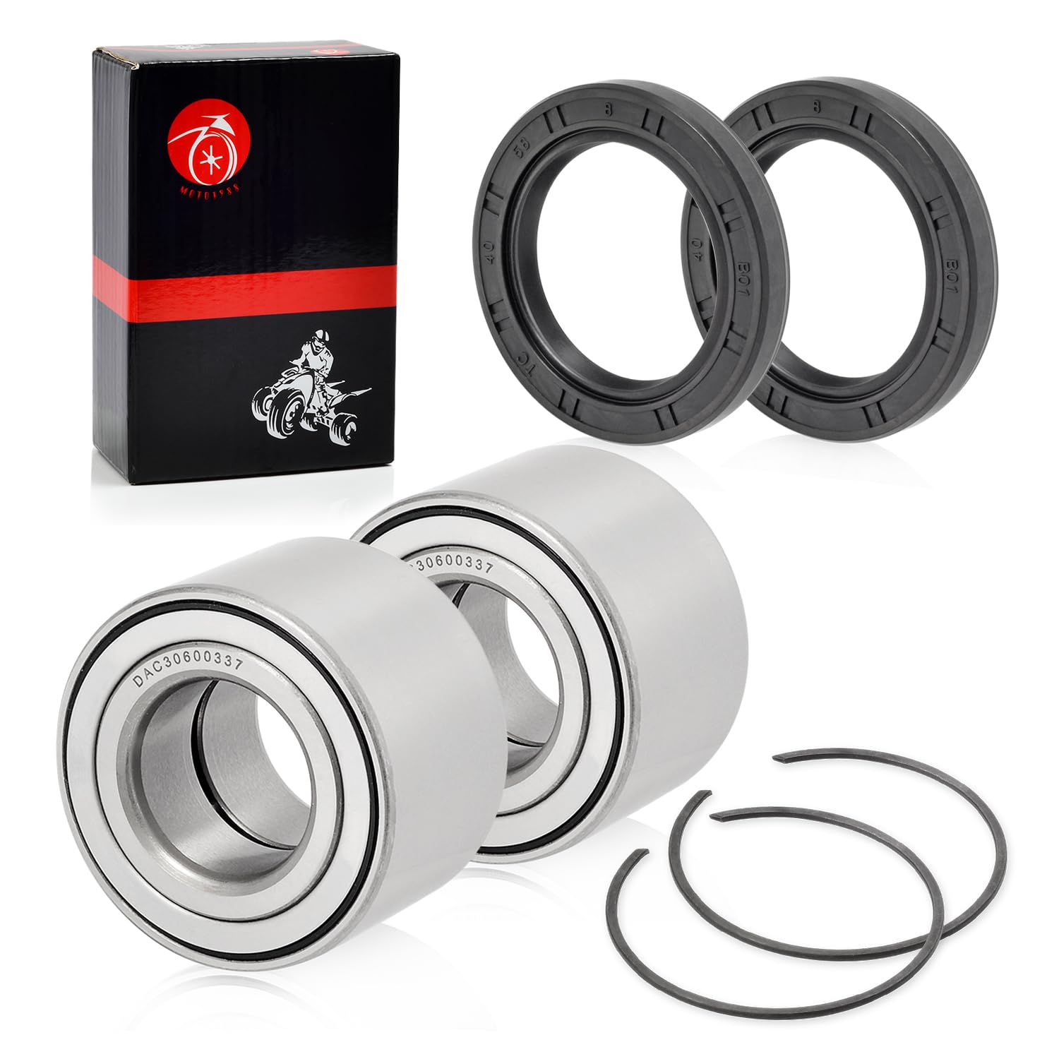 Heavy Duty Front Wheel Bearing 30x60x37mm & CIRCLIP For Can-Am Maverick Commander Outlander Renegade Max 330 400 450 500 570 650