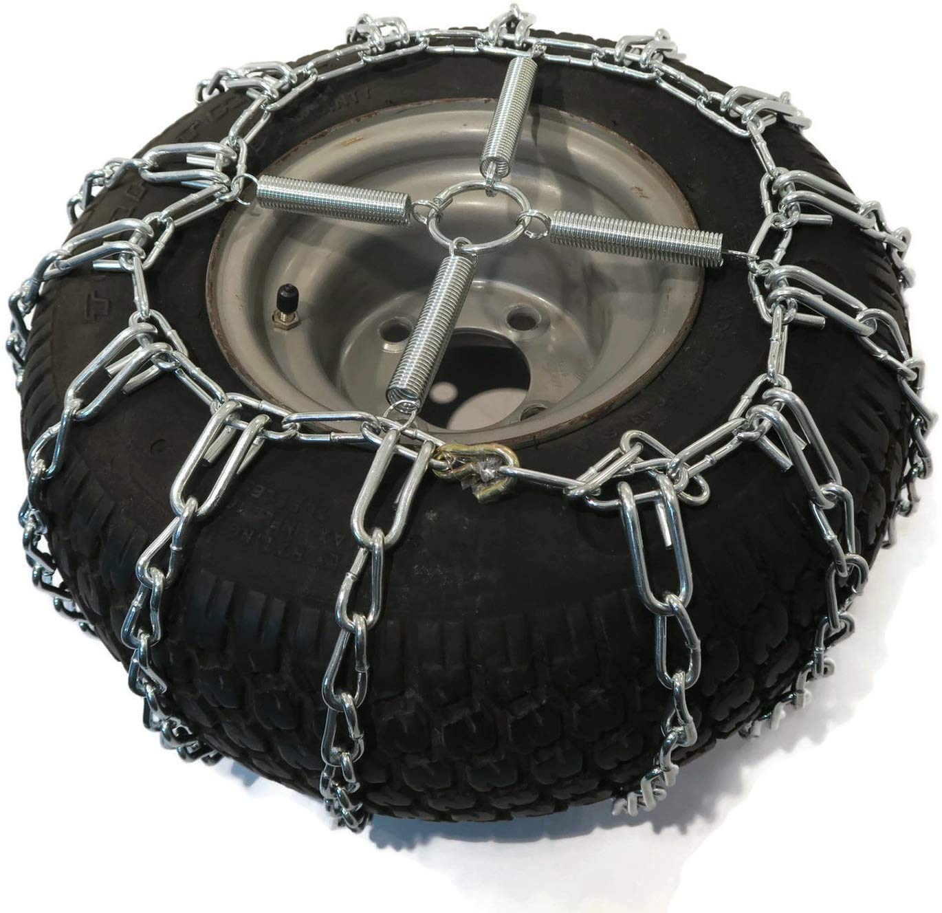 The Rop Shop | Pair Of 2 Link Tire Chains & Tensioners 14X5.5X5 For Snow Blowers, Lawn & Garden Tractors, Mowers & Riders, Utv, Atv, 4-Wheelers, Utility Vehicles