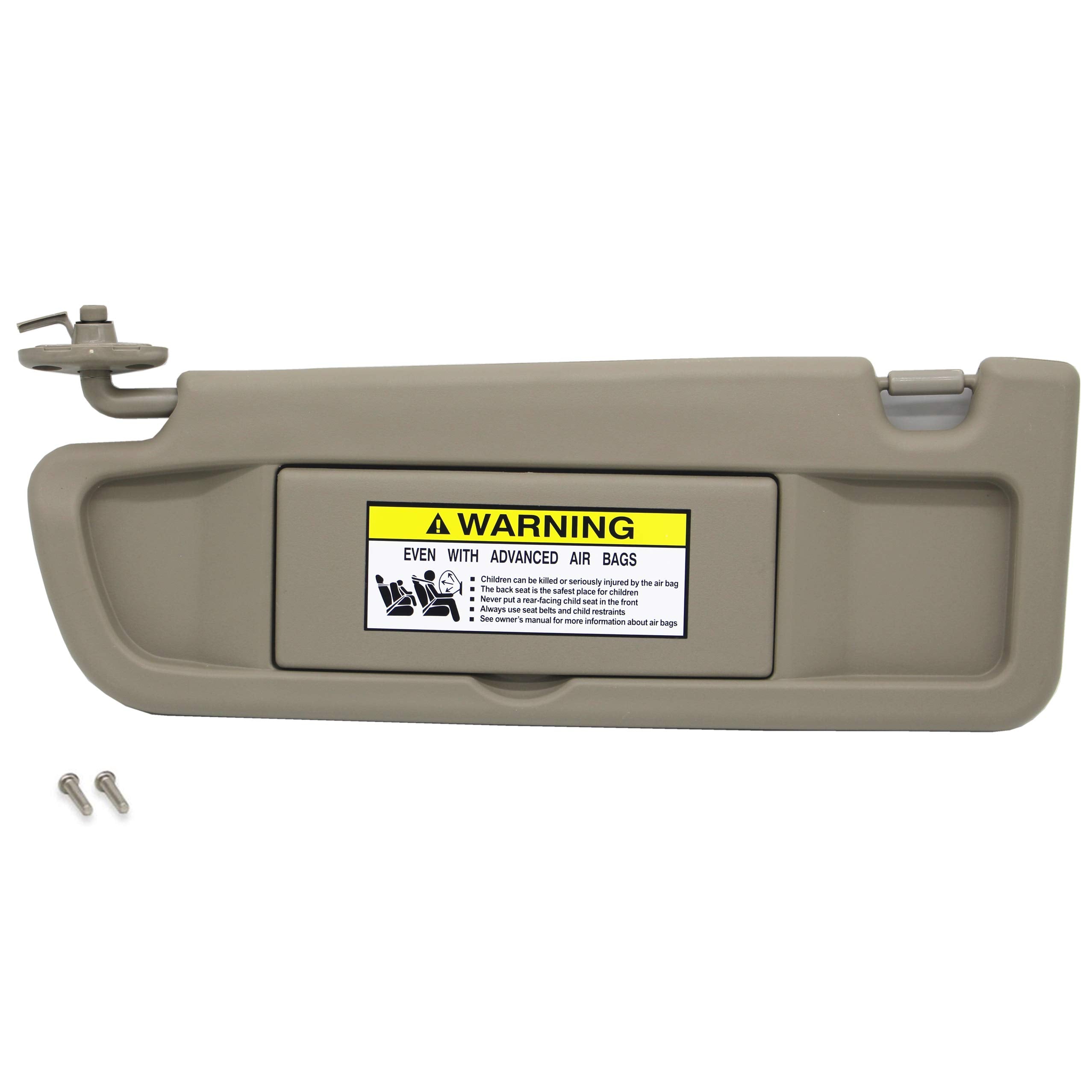 Ezzy Auto Tan Left Driver Side Sun Visor For Honda Civic 2006 2007 2008 2009 2010 2011 Ex Lx Sedan Si Coupe 83280-Sna-A01Za