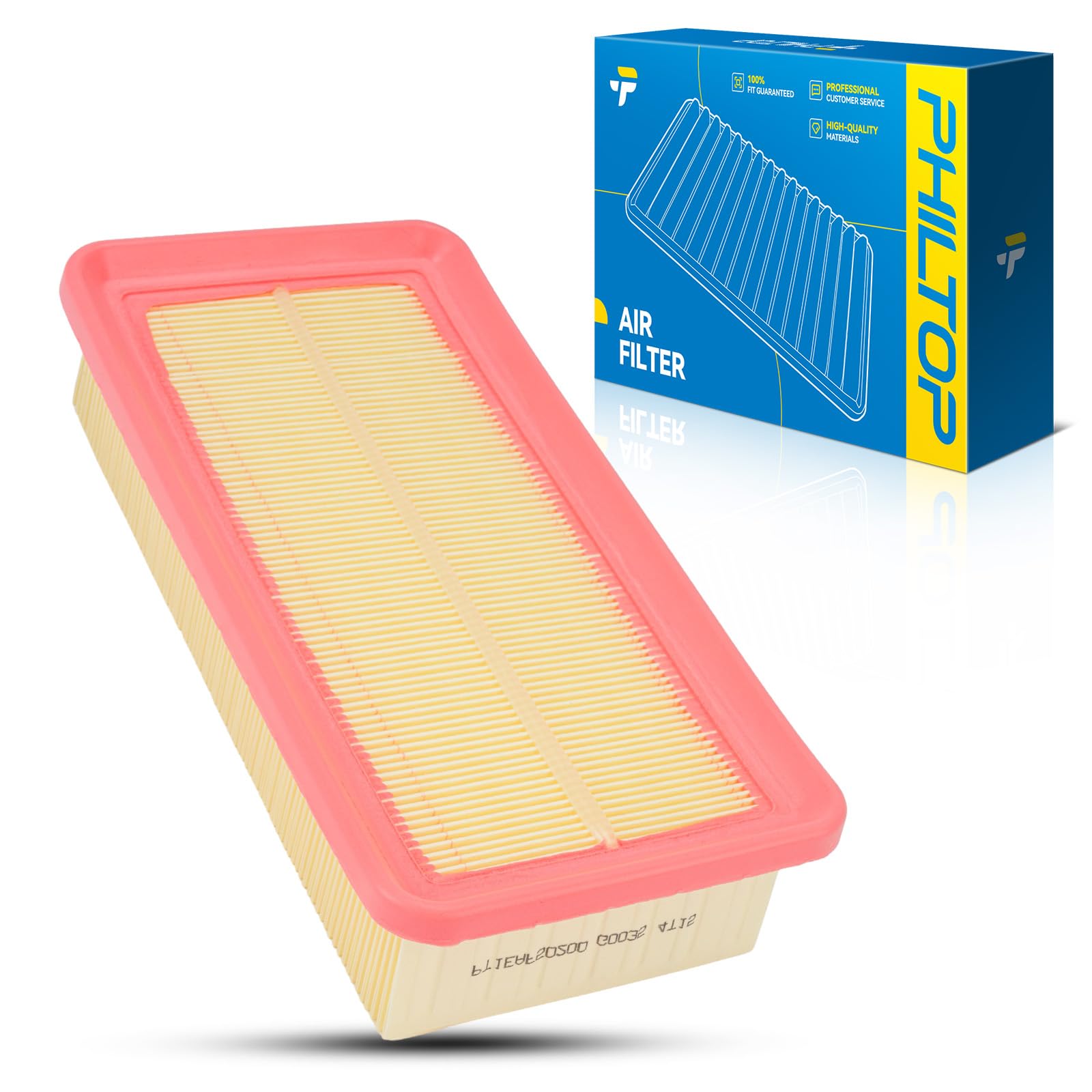PHILTOP Engine air filter CA10088 Replacement for Hyundai Accent 1.6L 2006-2011 | Kia Rio 1.6L 2006-2011, Rio5 1.6L 2006-2011
