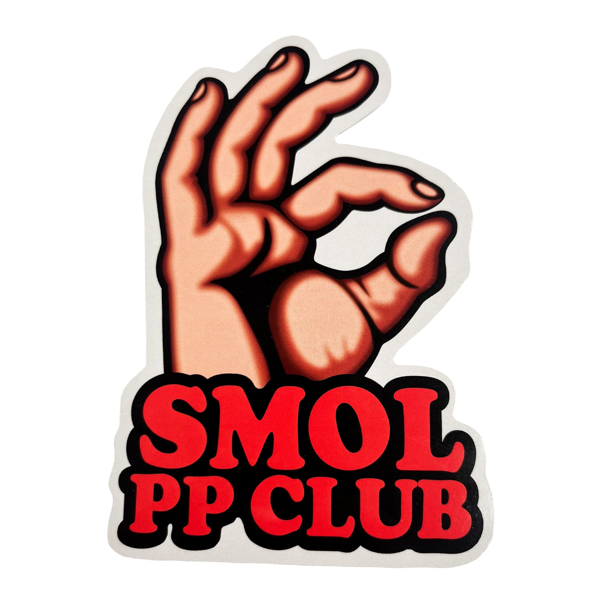 Smol PP Club Magnet | Inappropriate Gifts for Men | Funny Gift for Men | Small PeePee Funny Car Magnet | Naughty Gift for Him | 