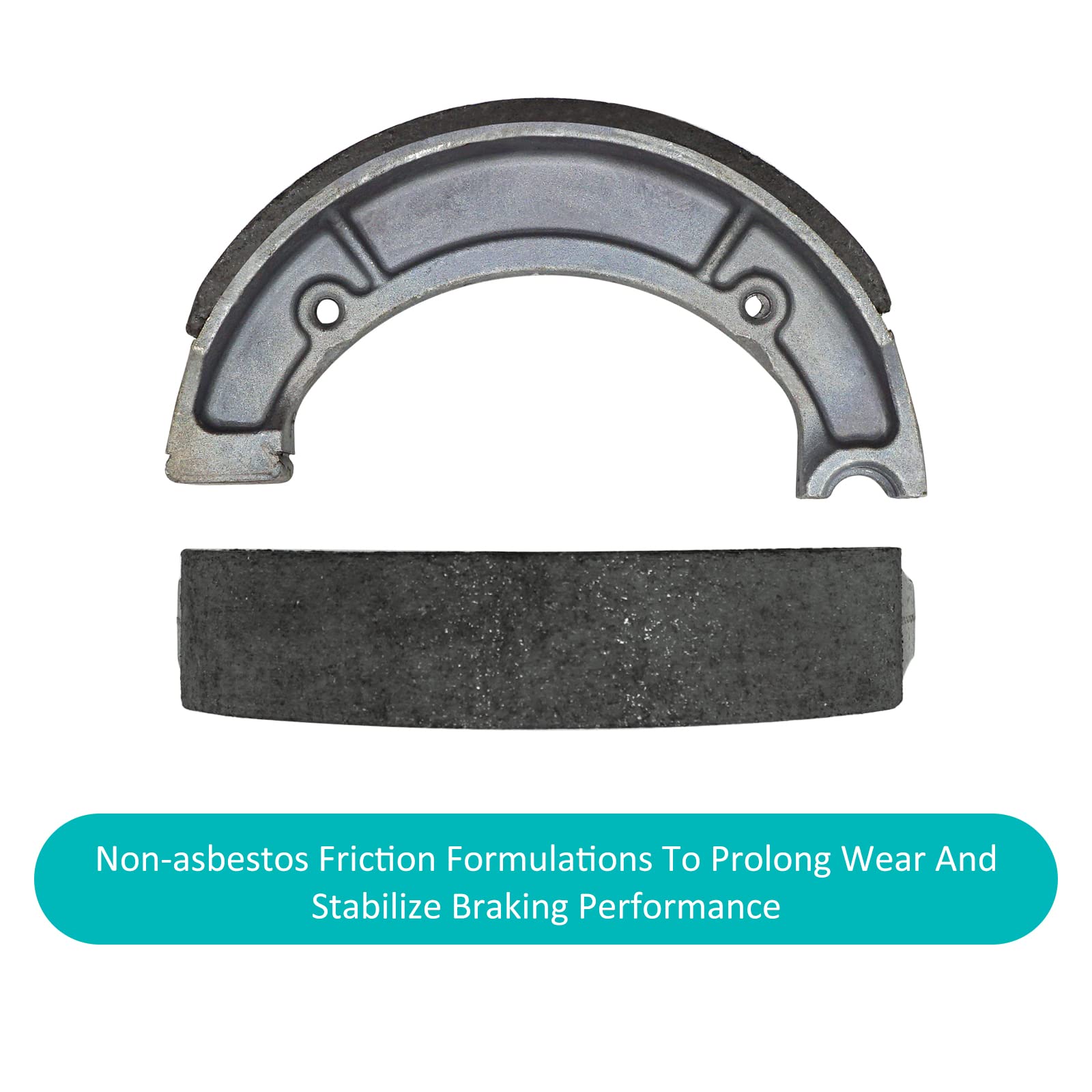 Rear Brake Shoes For Yamaha Big Bear 350 400 Kodiak 400 Grizzly 600 Oem# 4Wv-W253E-01-00 5Fu-Wf536-00-00