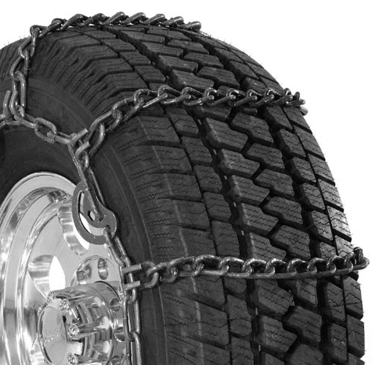 Security Chain Company QG3227CAM Quik Grip Wide Base Type CAM-DH Light Truck Tire Traction Chain - Set of 2