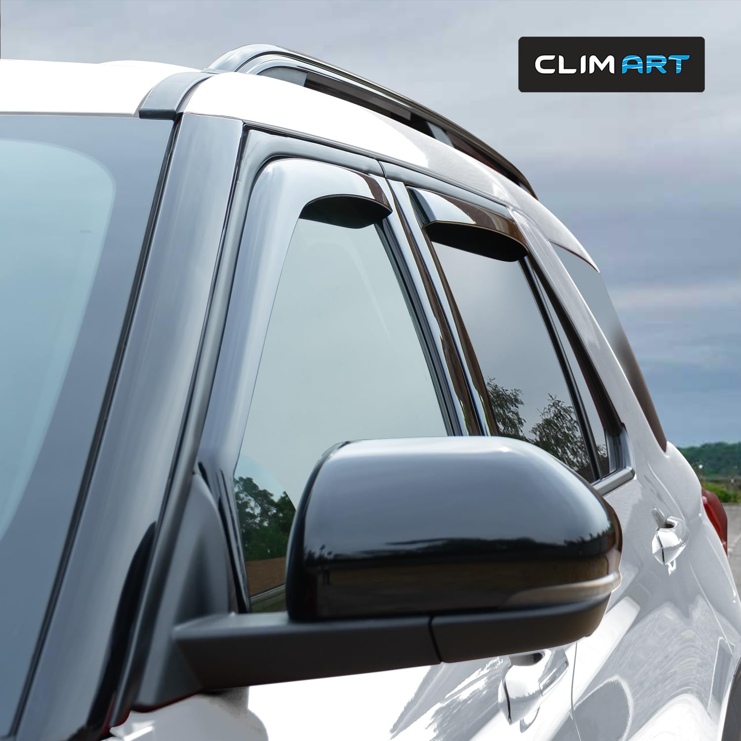 Clim Art In-Channel Incredibly Durable Rain Guards For Ford Explorer 2020-2025, Original Window Deflectors, Vent Window Visors,