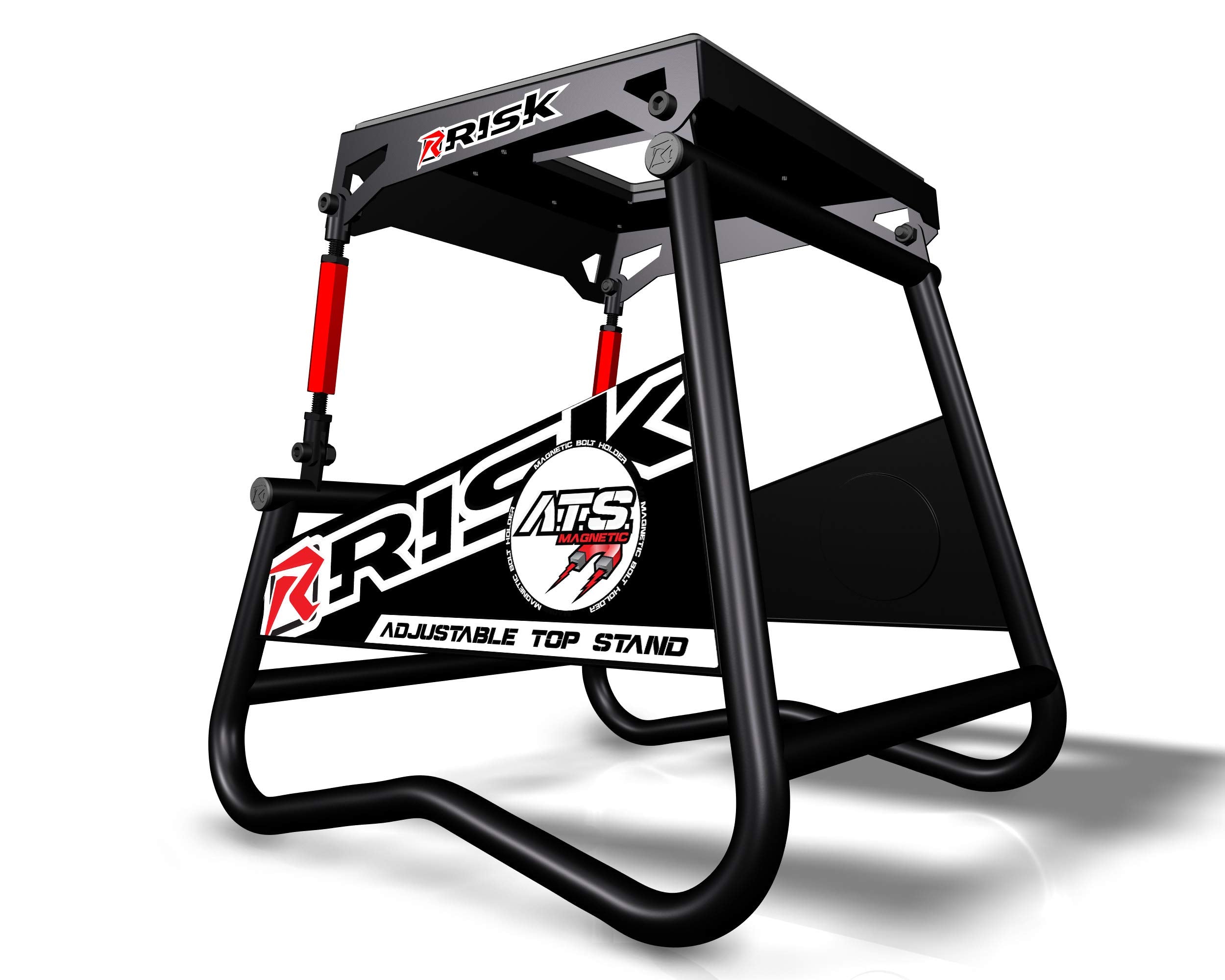 Risk Racing 00381 Ats Adjustable Top Magnetic Motocross/Dirt Bike Stand 16.75' X 16' X 17'