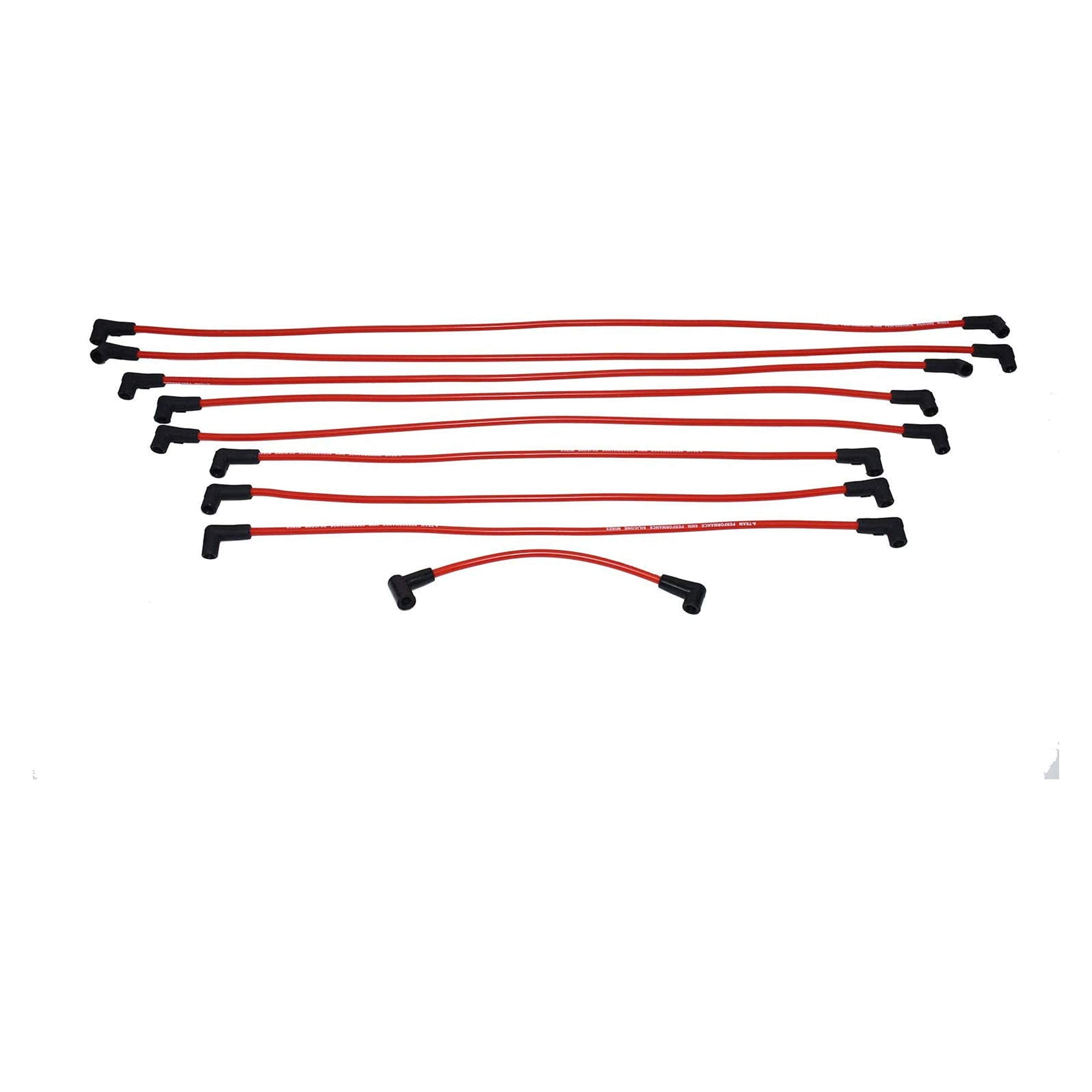 A-Team Performance - Silicone Spark Plug Wires Set Automotive Wire Accessories - Compatible with Chevy Chevrolet GMC V6 V8 4.3L