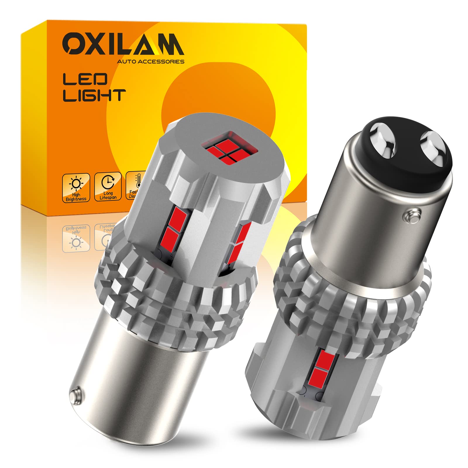 Oxilam 1157 Led Bulbs Brake Lights 3000 Lumens Extremely Bright 2057 7528 7507 Bay15D 1157 Led Bulbs For Tail Lights Brake Light