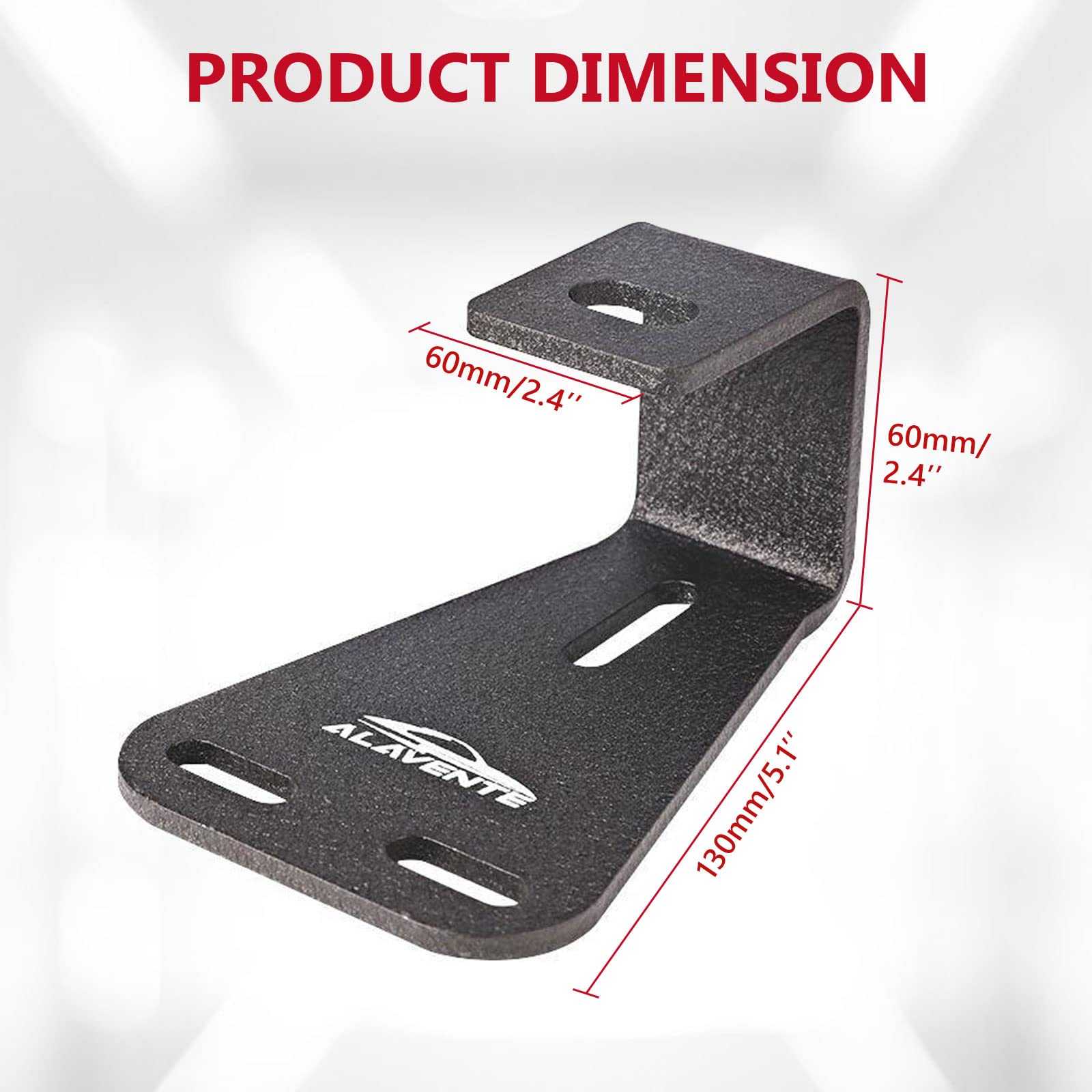 ALAVENTE High Lift Jack Mount Hinge Mounting Hood Bracket for Jeep Wrangler CJ 1944-1986 / YJ 1987-1995 / TJ 1997-2006 (Pair, Bl