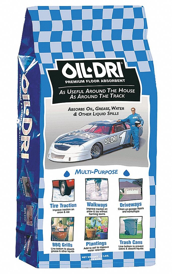 Oil-Dri I01008-G78 Automotive Multi- Purpose Premium Absorbent, 8 lbs Paper Bag