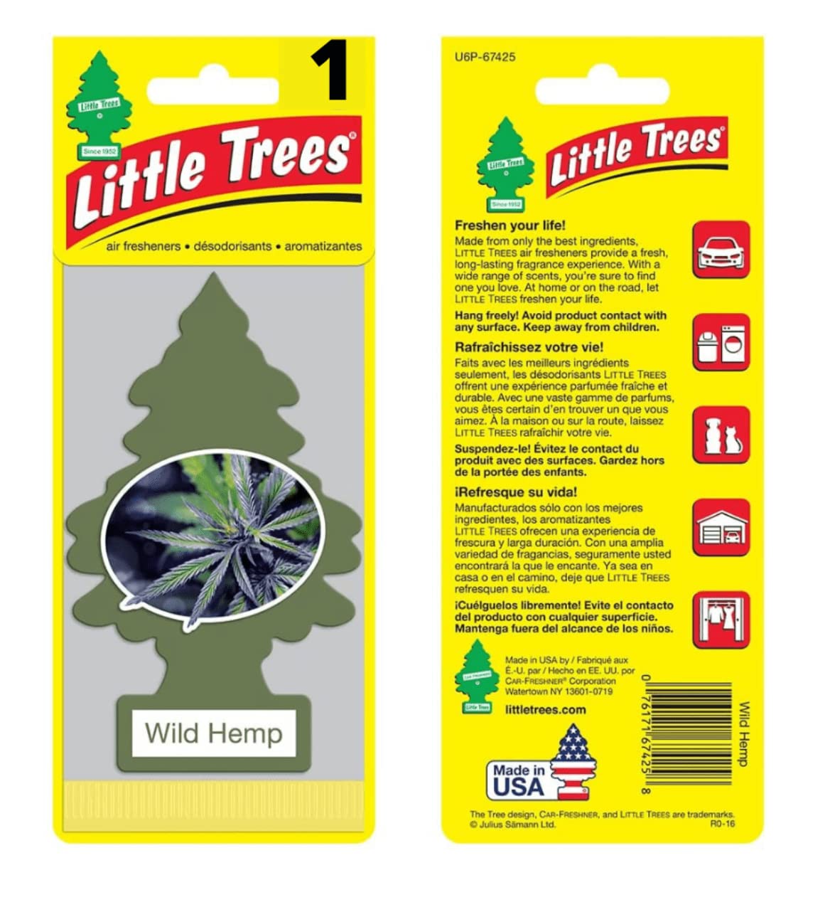 Little Trees U6P-67425: Wild Hemp, Multi