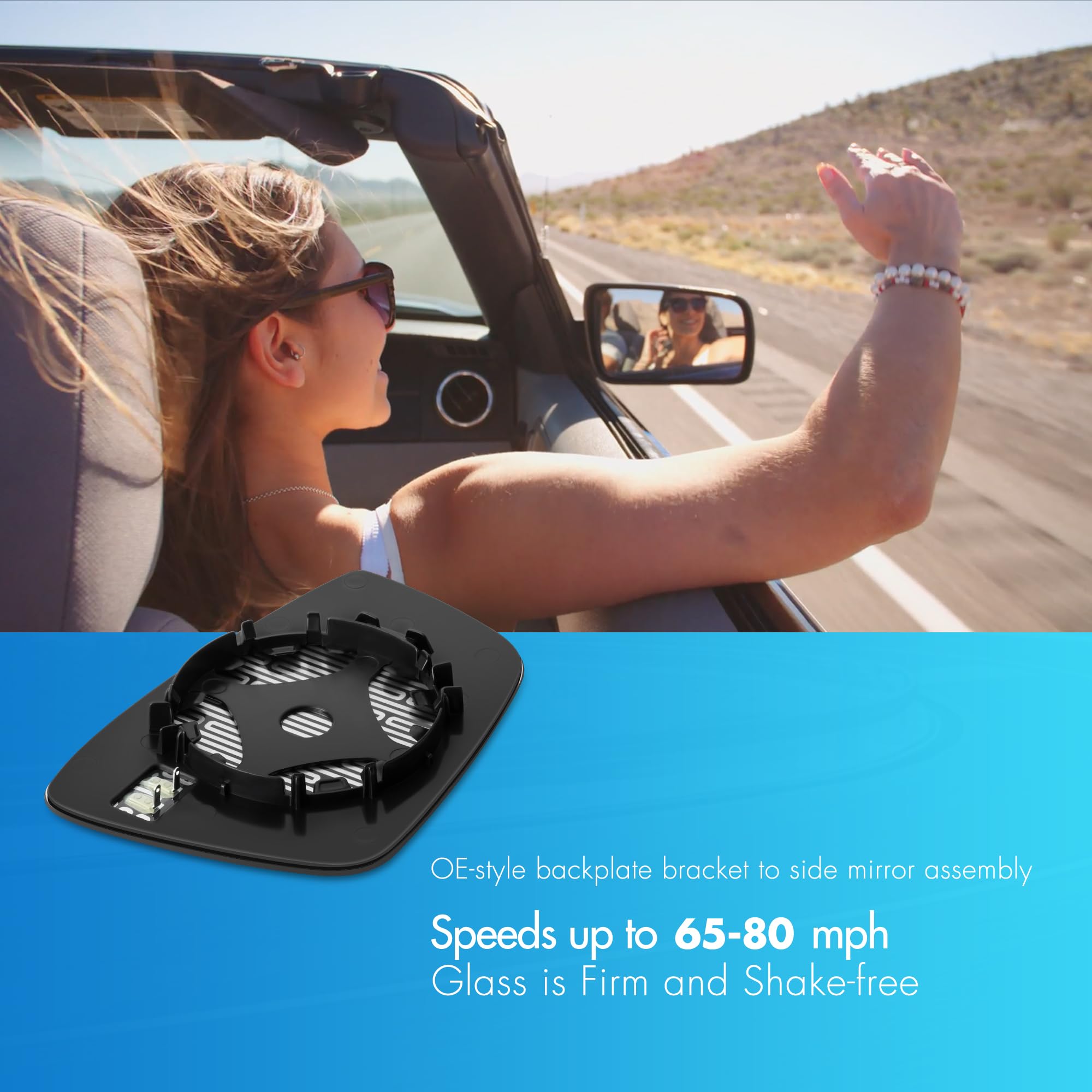 SNEMEEY Driver Side Mirror Replacement for Volkswagen VW Passat Jetta Beetle 2011 2012 2013 2014 2015 2016 2017 2018, Left Side