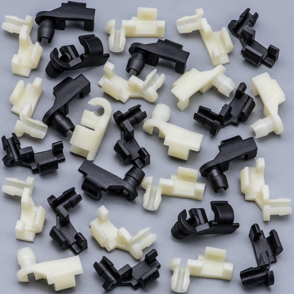 Rexka 15 Sets Door Handle Lock Rod Hood Latch Locking Push clip Kit 532 Rod for gM Ford chrysler Dodge Jeep Buick cadillac chevr