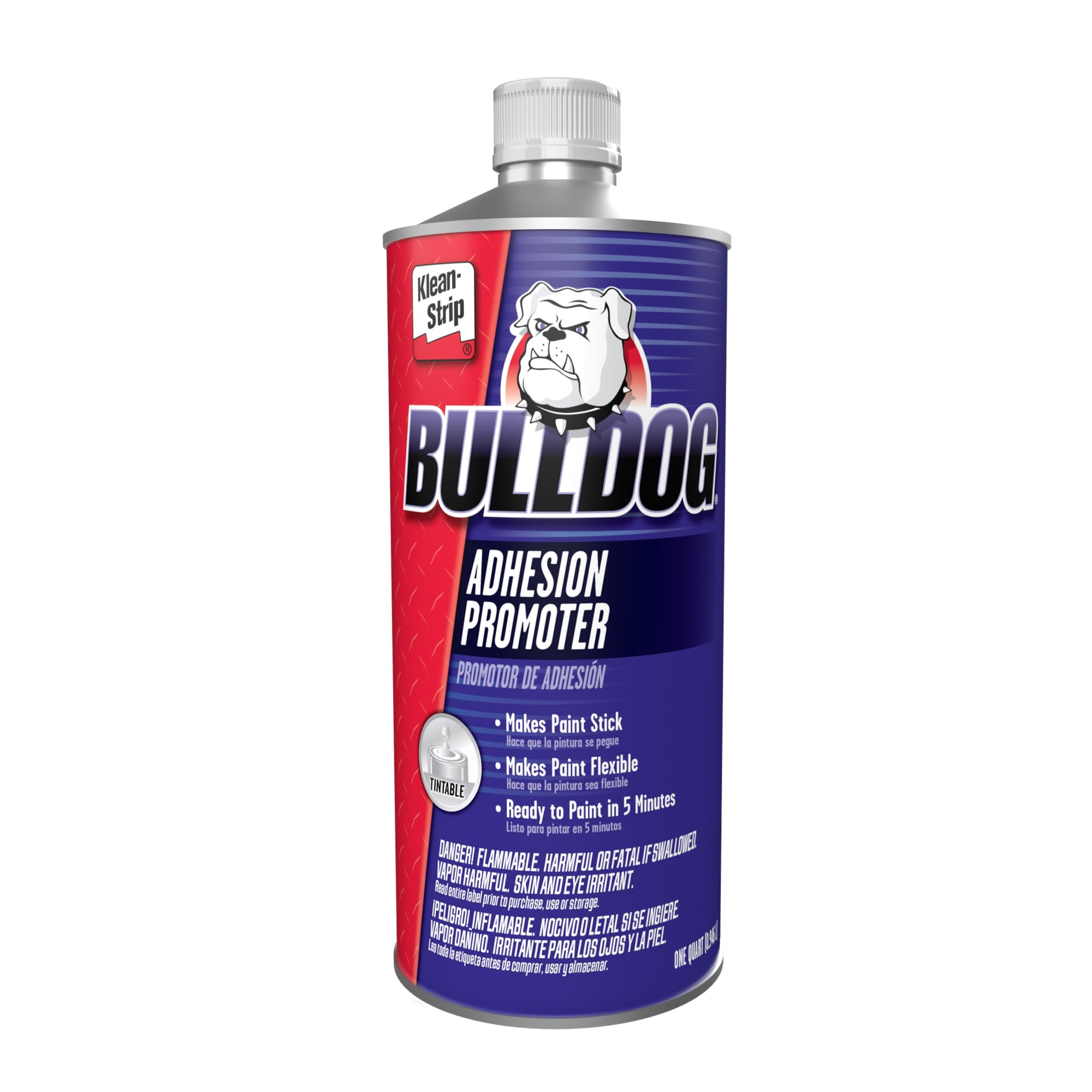 KLEAN-STRIP Bulldog Adhesion Promoter for Plastic, Metal, and Aluminum - Quick Dry No Mix for Paint Prep Jobs - Fills 320 Grit Scratches - 1 Quart