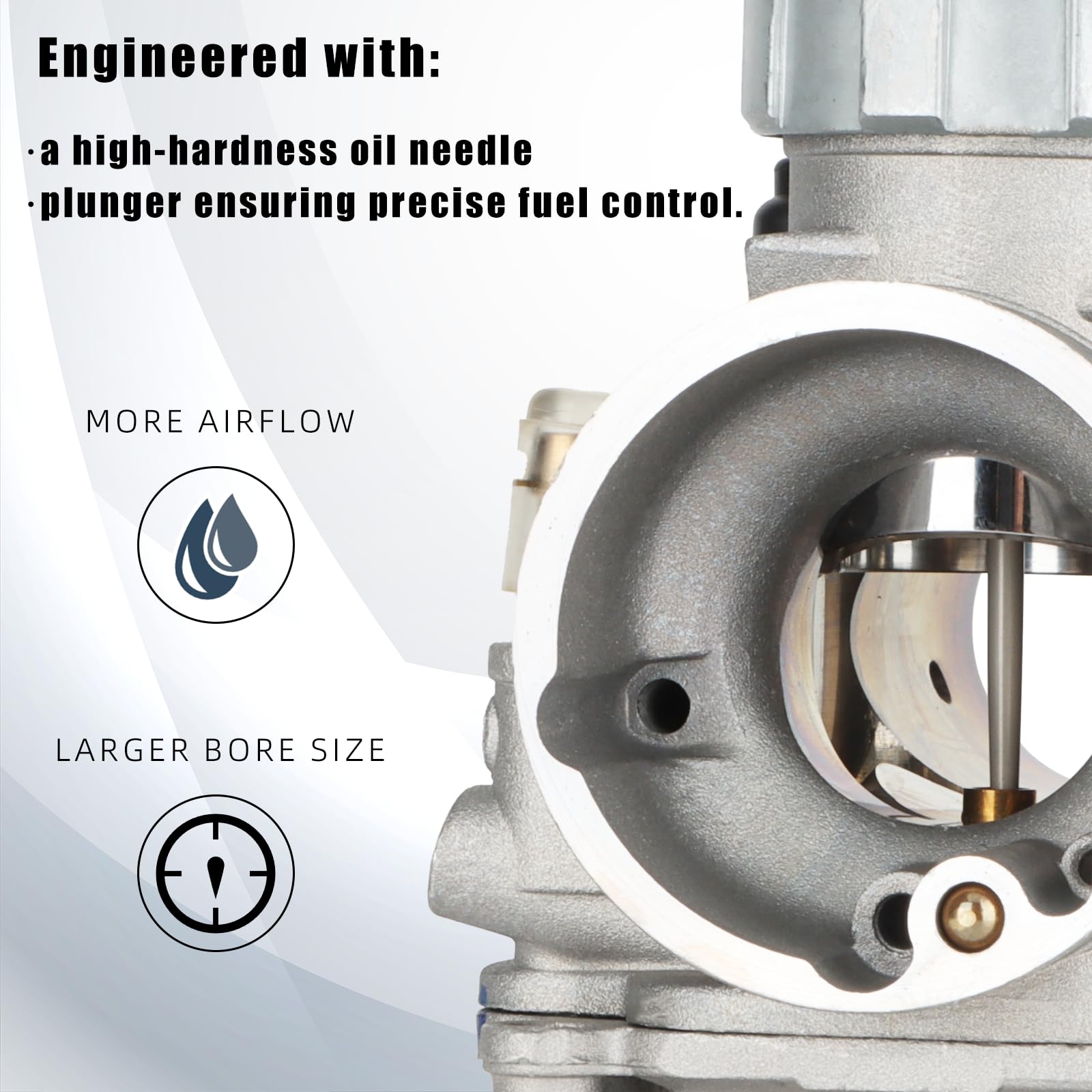 NIBBI PE24mm Carburetor for 140cc-150cc Flange Motorcycle Engine Carburetor with Carb Jets for Dirt Bike Mini Bike Yamaha Kawasa