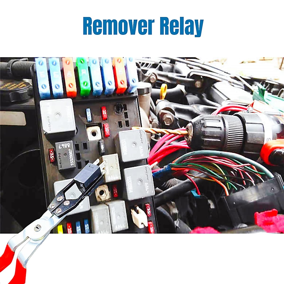 Lzlinyjlong Relay Puller Pliers Relay And Fuse Remover Tool, Automotive Relay Fmm Fuses Puller Tool, Car Vehicle Battery Termina