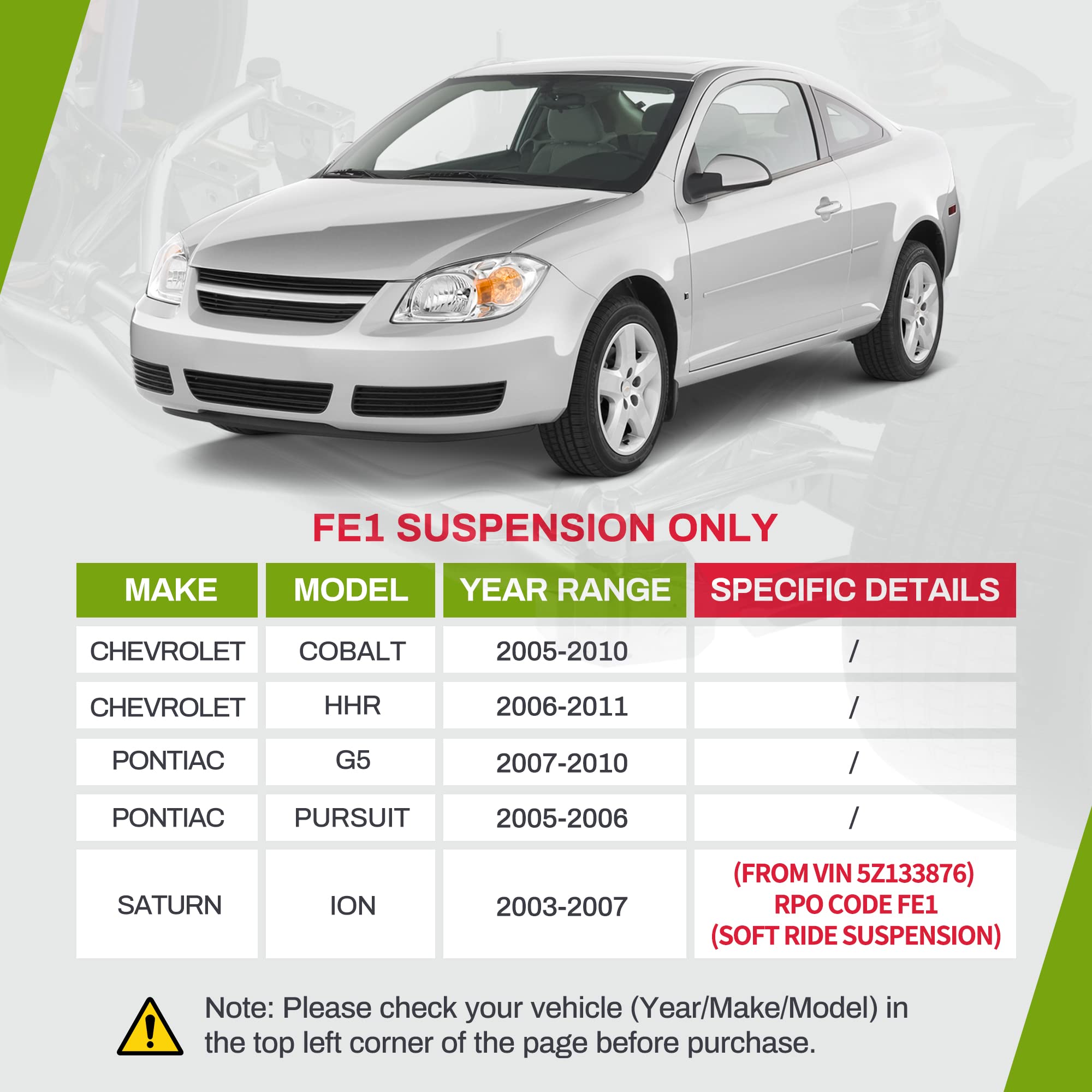 Autosaver88 -Front Lower Control Arm Compatible With 2005-2010 Chevy Cobalt, 2006-2011 Chevy Hhr, 2007-2010 Pontiac G5, 2005-2006 Pontiac Pursuit, 2003-2007 Saturn Ion