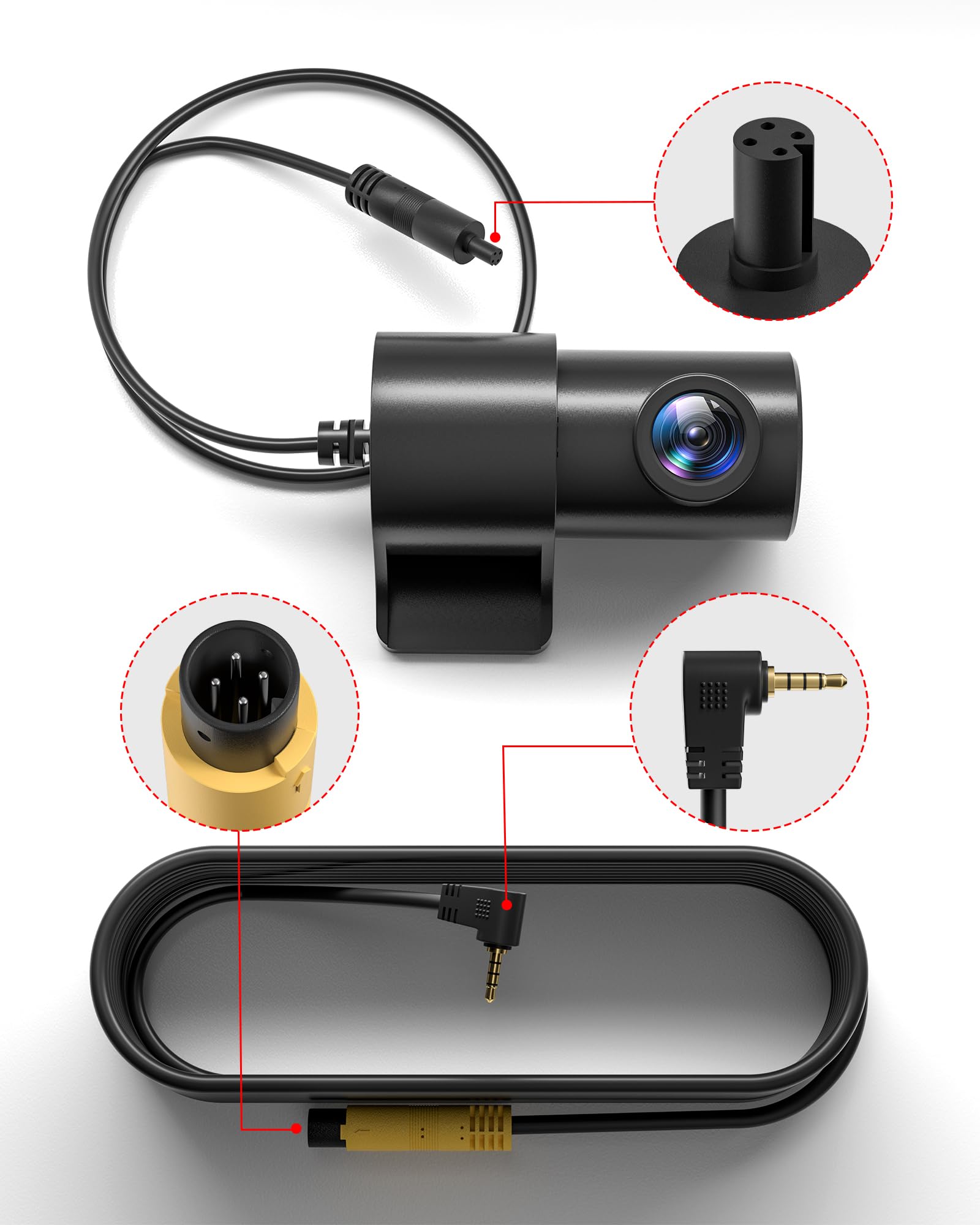 REDTIGER 1080P In-Car Rear Camera for F7N/F7NP/F7NS - Backup Camera for Enhanced Safety