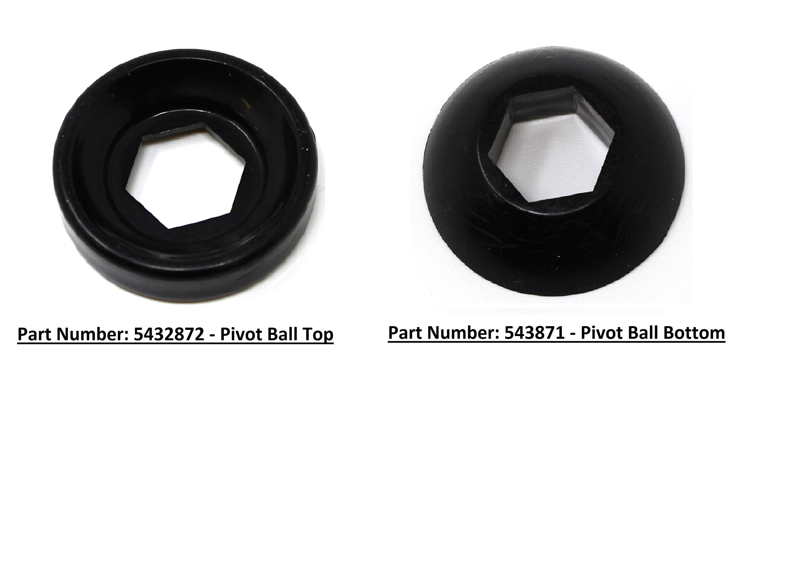 Aftermarket Polaris Strut Shock Pivot Ball Replacement Kit - Top & Bottom Oem # 5432872 5432871 Scrambler Trail Blazer Sportsman (2)