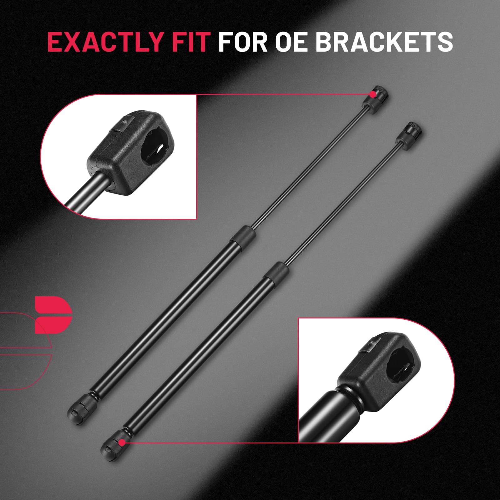 BDFHYK C1620651 18.7inch 40lbs (178N) Gas Shocks Struts Lift Support for are ATC Leer Camper Shell Awning Snugtop Topper Canopy