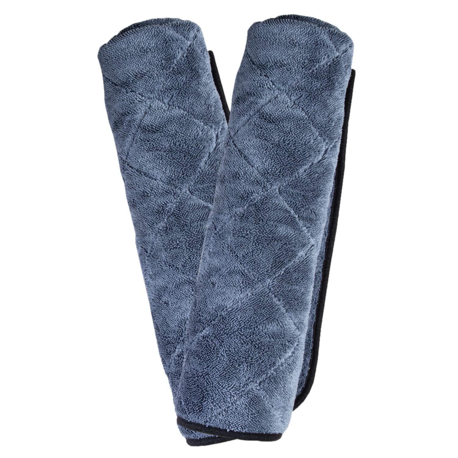 Adam'S Polishes Towel Jumbo Plush Drying Towel 33 X 29 Inches 1500 Gsm - Absorbent Microfiber (2 Pack), White