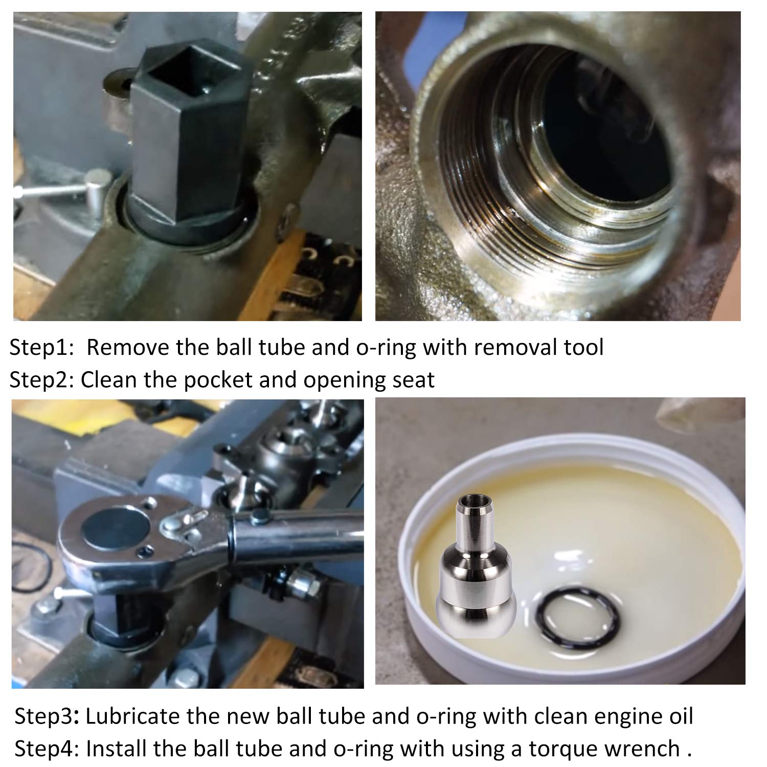 High Pressure Oil Rail Ball Tube O-Rings Repair Kit & Nipple Cup Socket & Injector Seal Kit For Ford 6.0L Diesel 2003-2007