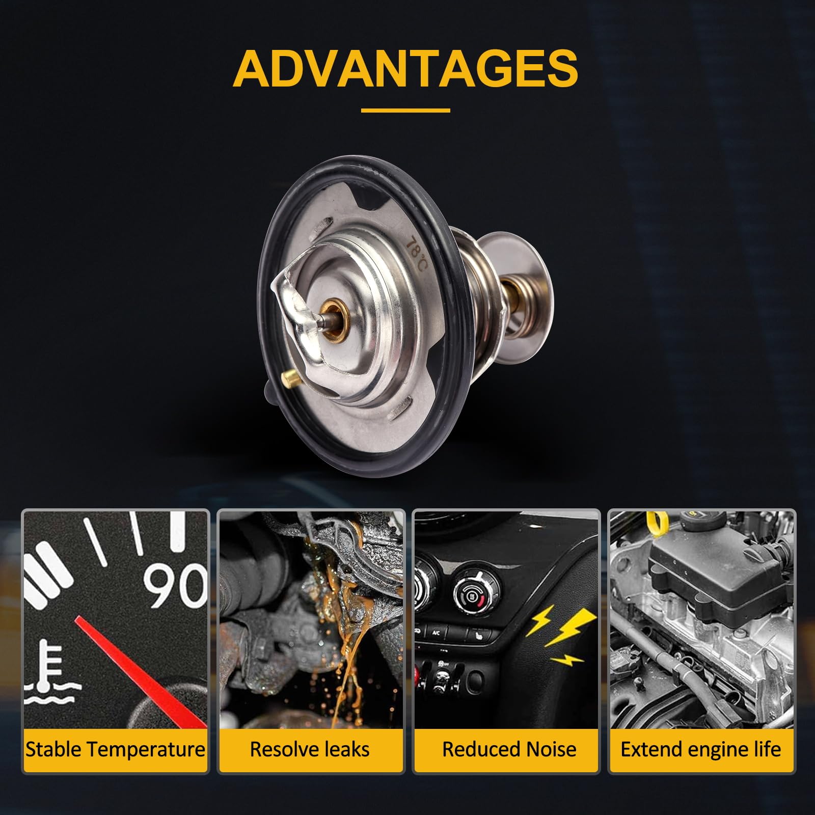 Ineedup 19301-P8E-A10 Original Equipment Engine Coolant Thermostat Water Inlet Assembly Fit For Acura Cl 1997-1999 2001-2003, Fo