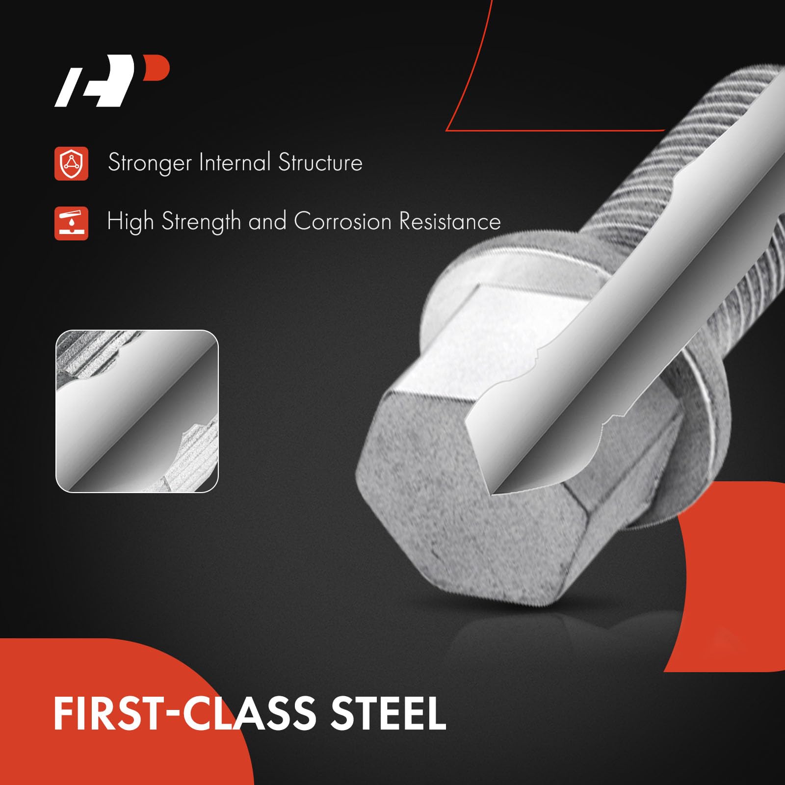 A-Premium M14-1.50 Wheel Studs Compatible With Mercedes-Benz C230 C250 C280 C300 C350 C350E C400 C63 Amg E200 E250 E300 Front An