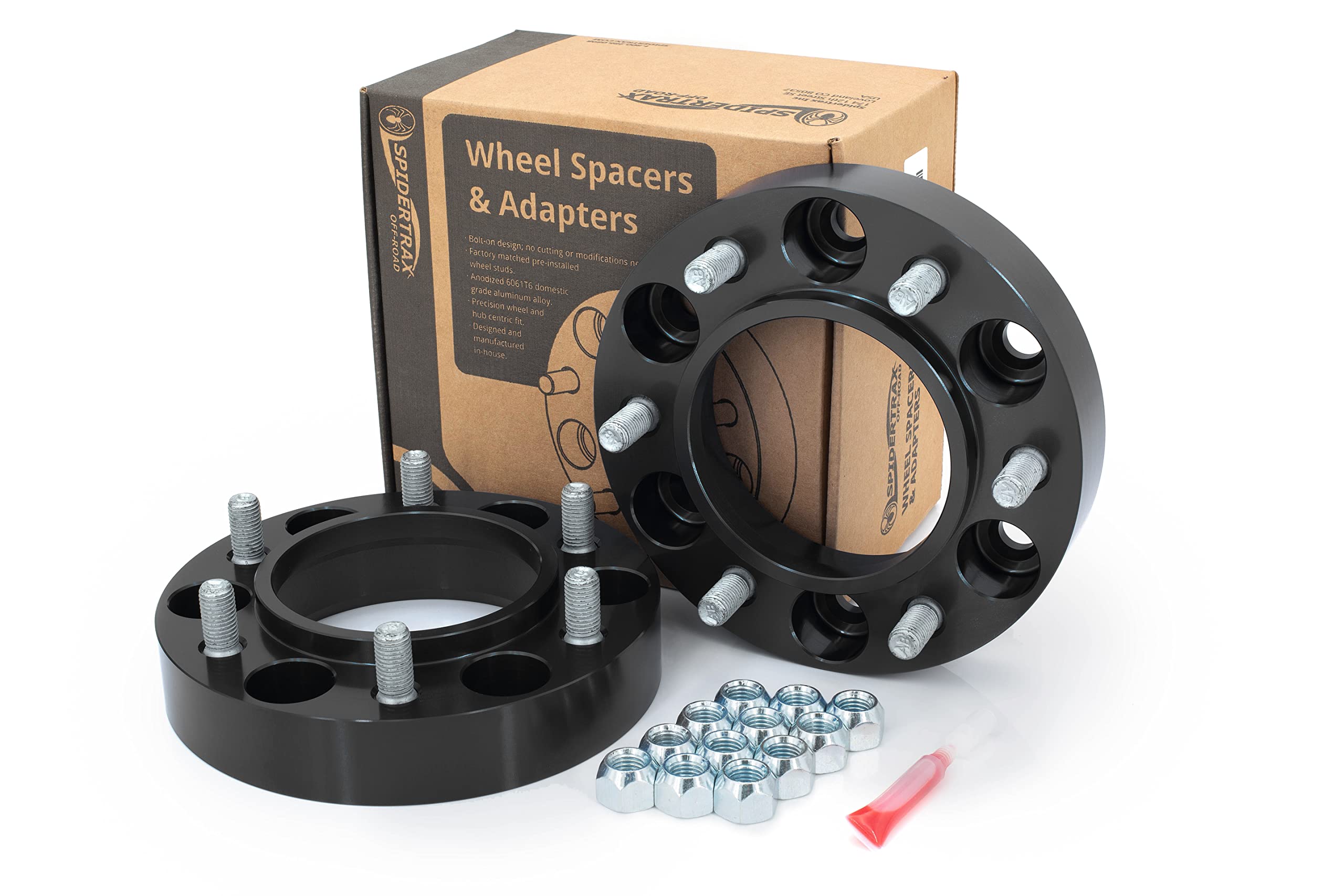 Spidertrax Whs007 Black Wheel Spacer Kit