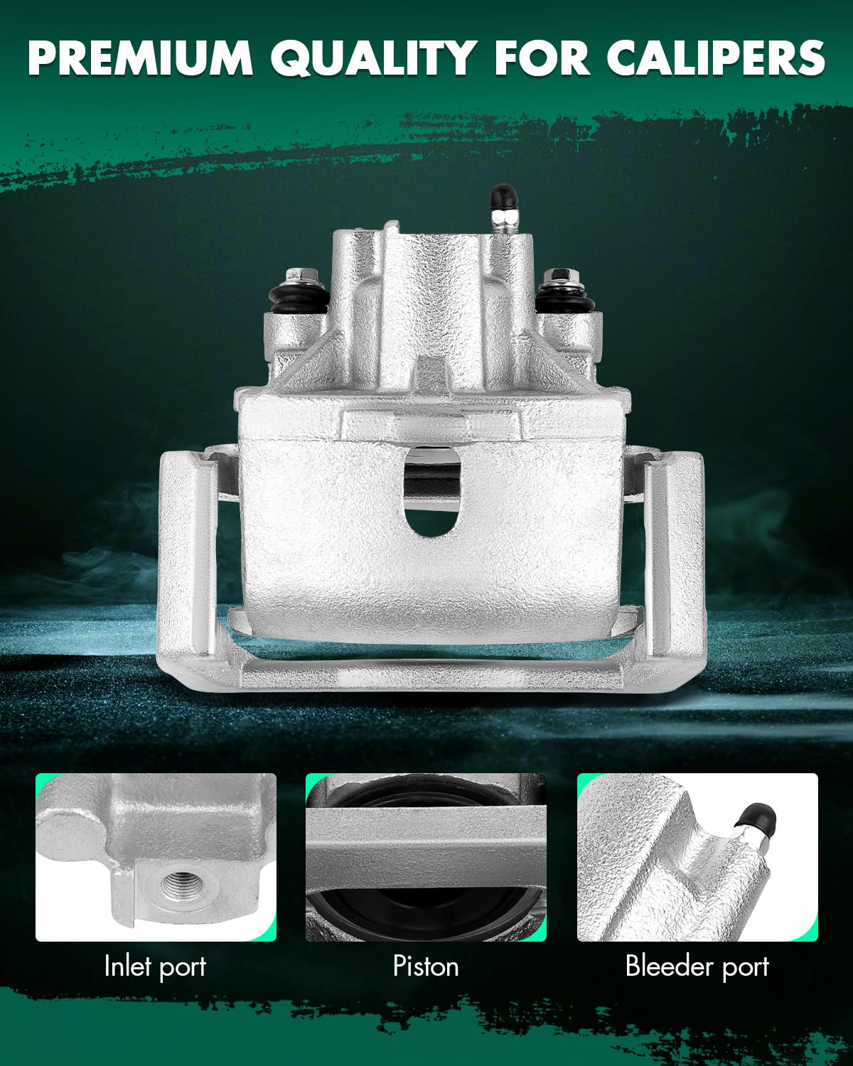 Scitoo Rear Left Brake Caliper With Bracket 18-B4837 Compatible For Chrysler Aspen 2007-2009 For Dodge For Durango 2004-2009 For