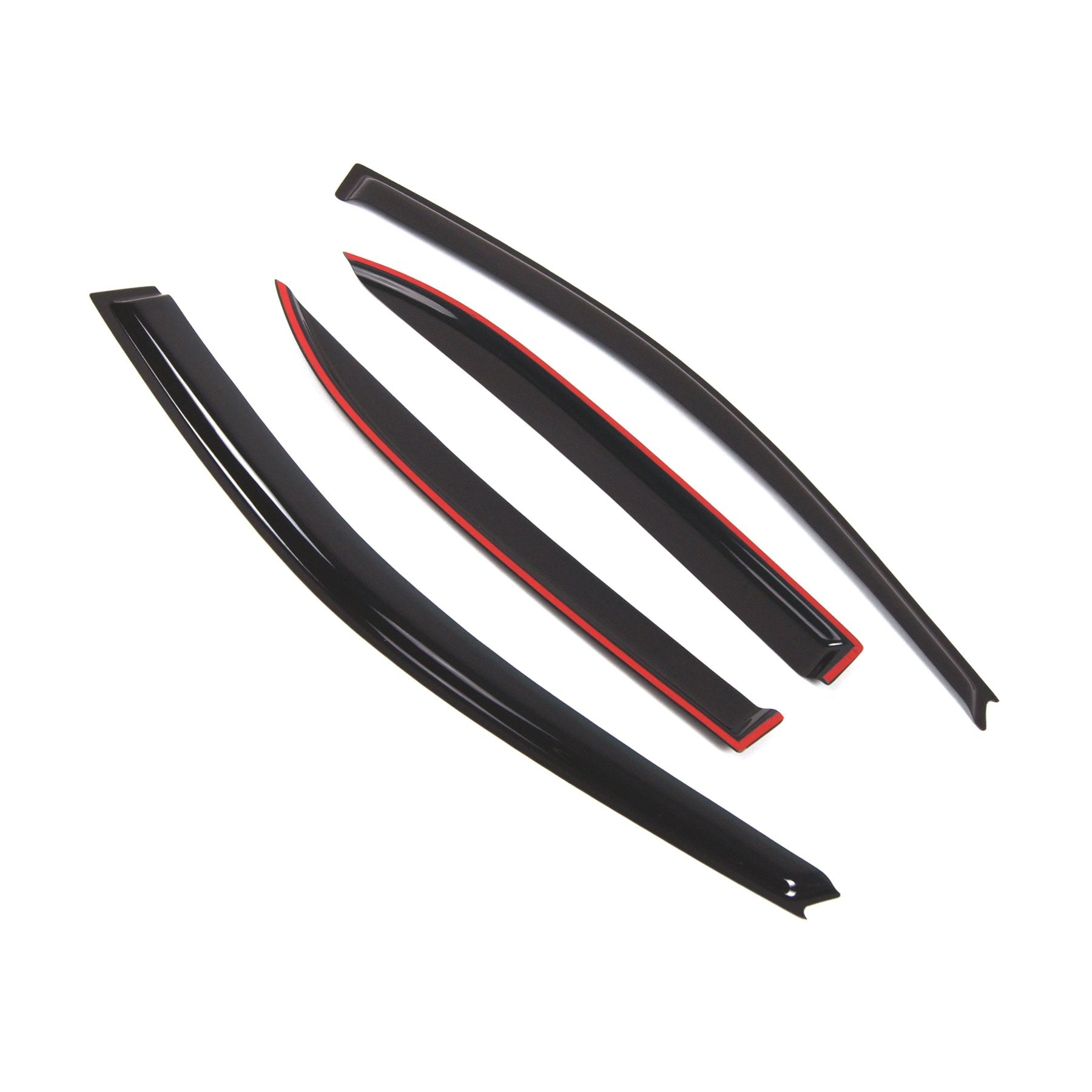 Tuningpros Outside Mount Window Vent Visors Rain Guards Compatible With Toyota Corolla Sedan 2003-2008 | Side Window Wind Deflec