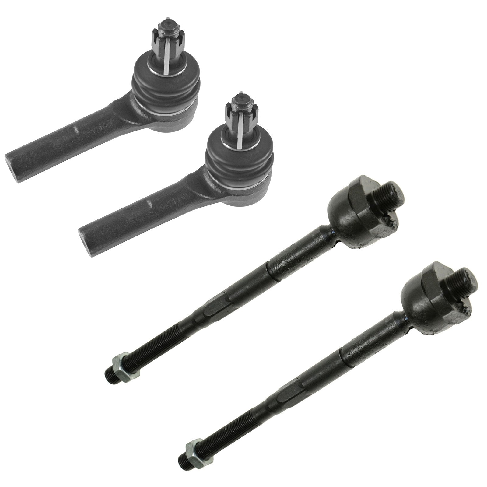 Trq Front Inner And Outer Tie Rod Set Compatible With 2004-2005 Chevrolet Colorado Gmc Canyon