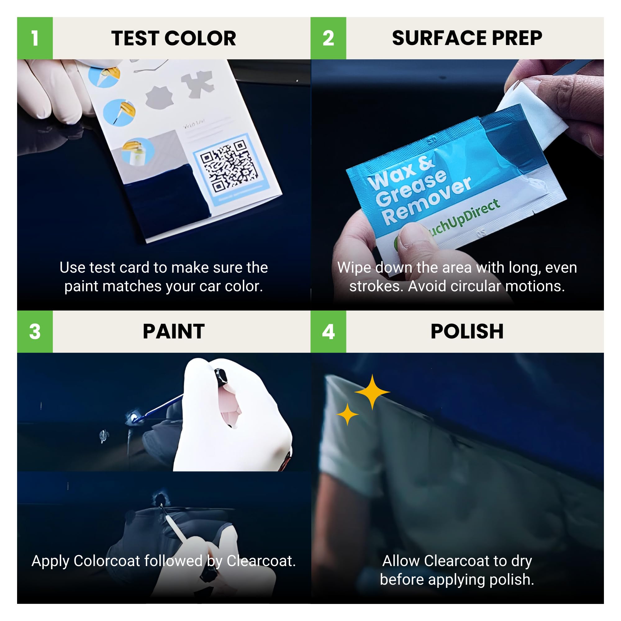 Touchupdirect Yz/Z1/M6887 Oxford White Compatible With Ford Exact Match Scratch Repair Touch Up Paint - Brush Kit