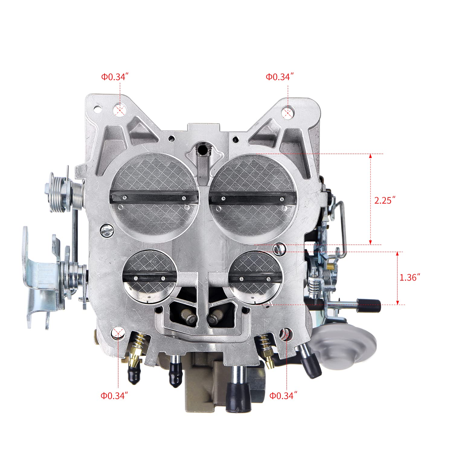 Rochester Quadrajet Carburetor 4 Barrel For Chevy 1966-1973 327 350 427 Engines Trucks and Cars, Replace 1975-1979 Corvettes 190