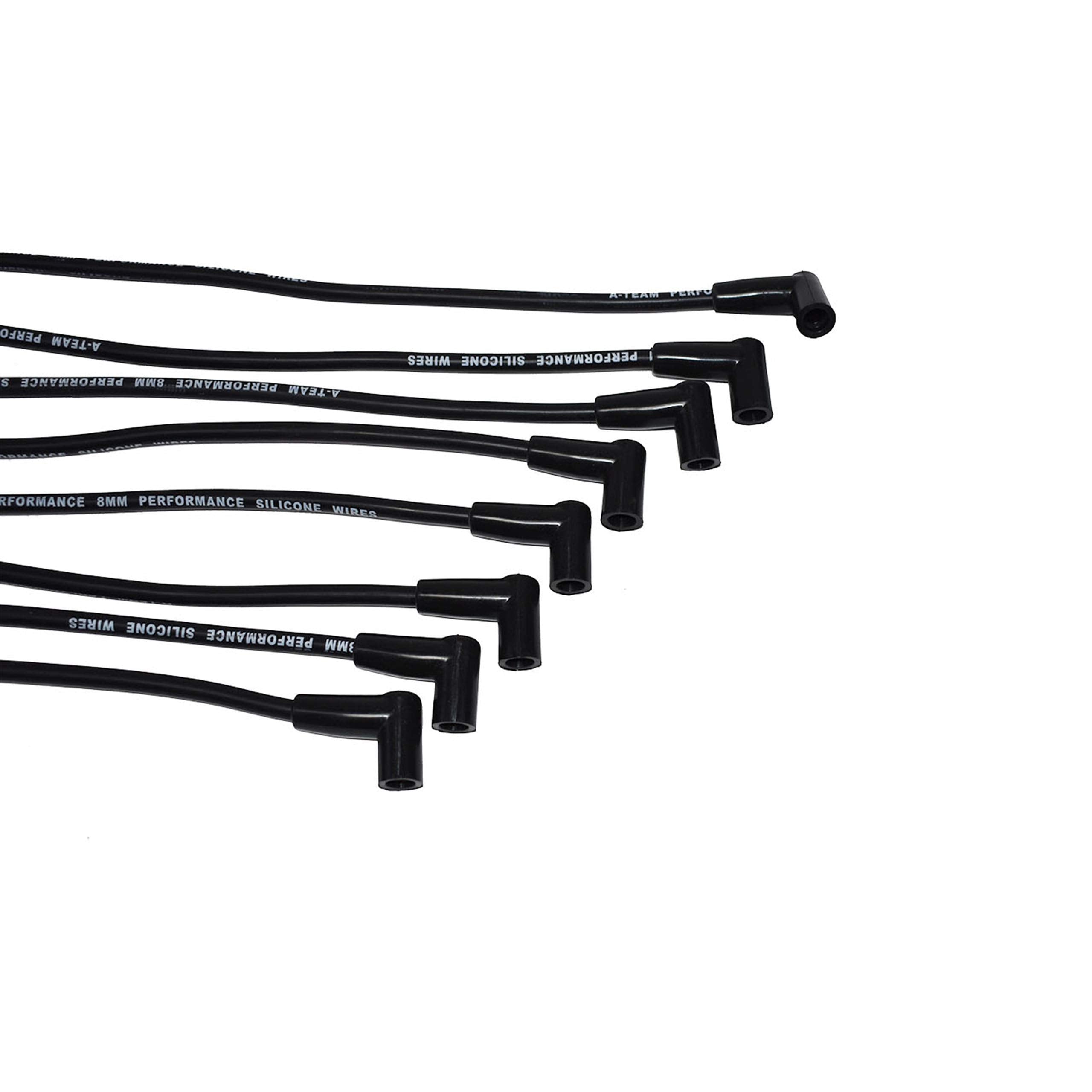 A-Team Performance - 8.0Mm Silicone Spark Plug Wires Set High Performance - Compatible With Sbc Small Block Chevy Chevrolet Gmc